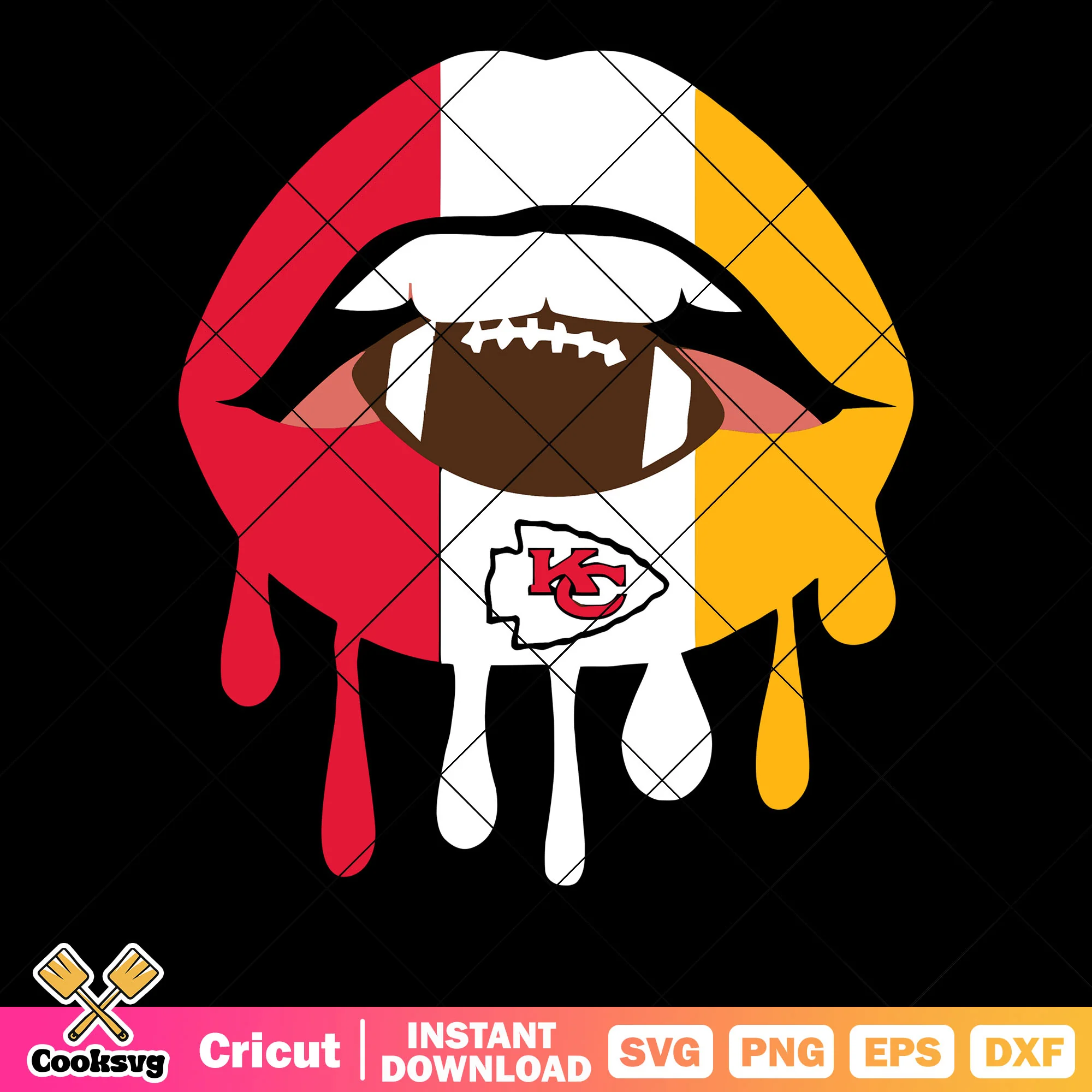 Football team from the west svg, kansas city chief svg, nfl teams svg