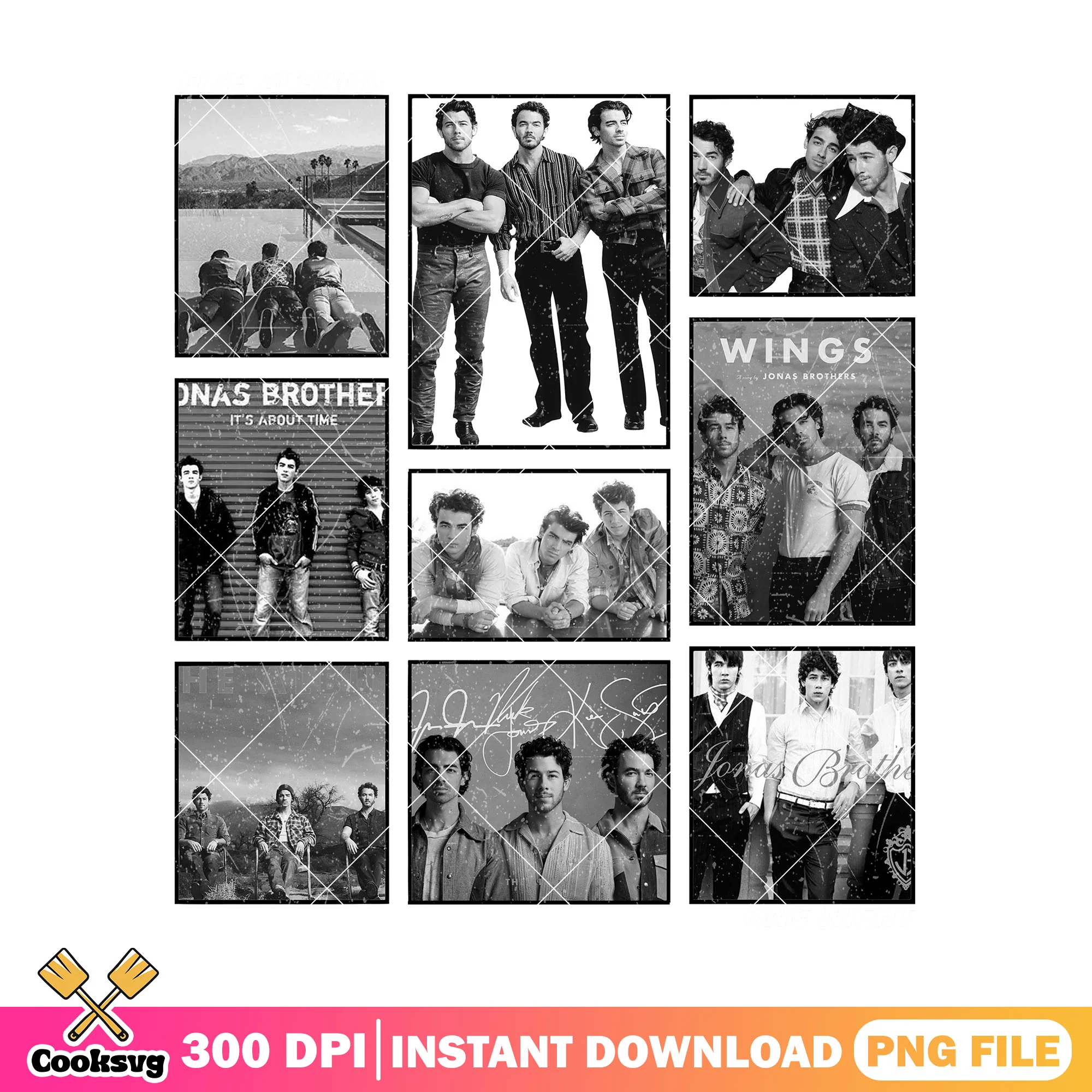 Frame vintage jonas png, jonas brothers band png, jonas brothers png