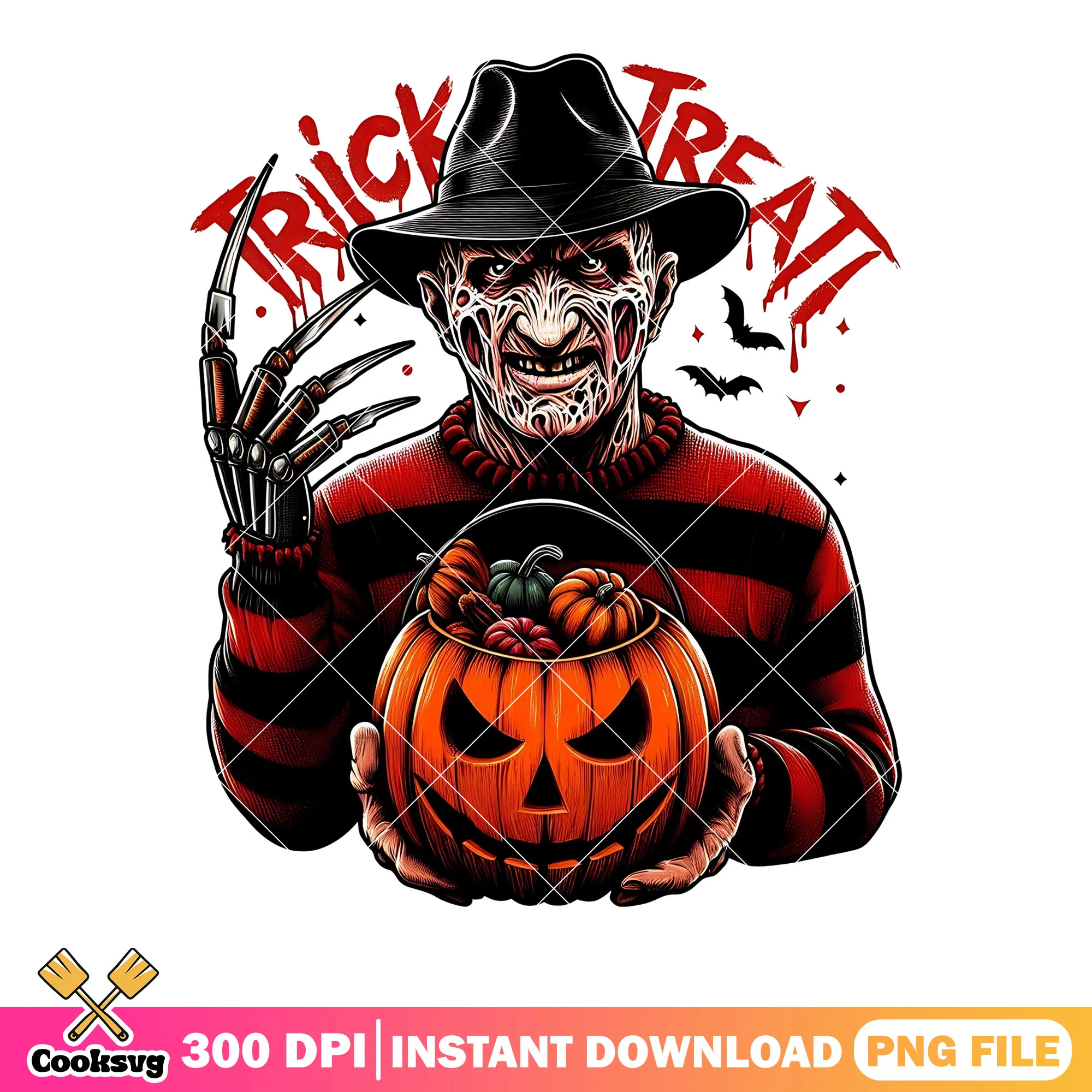 Freddy Krueger scissor png, jack o lantern png, scary halloween png