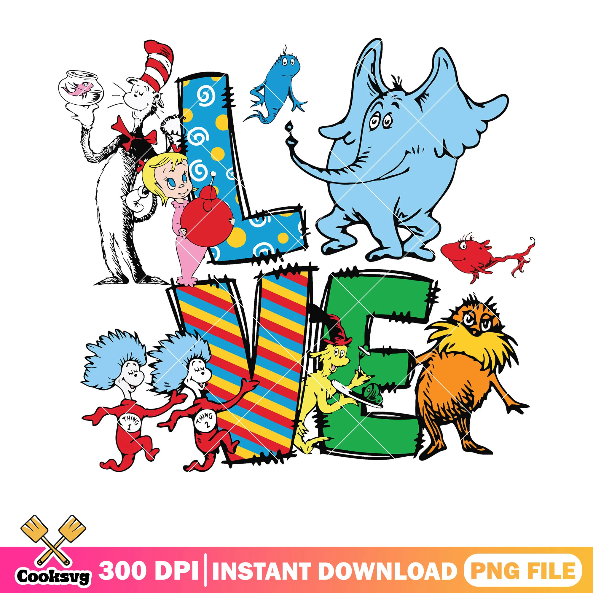 Friends and dr seuss love png, dr seuss love png, dr seuss friends png