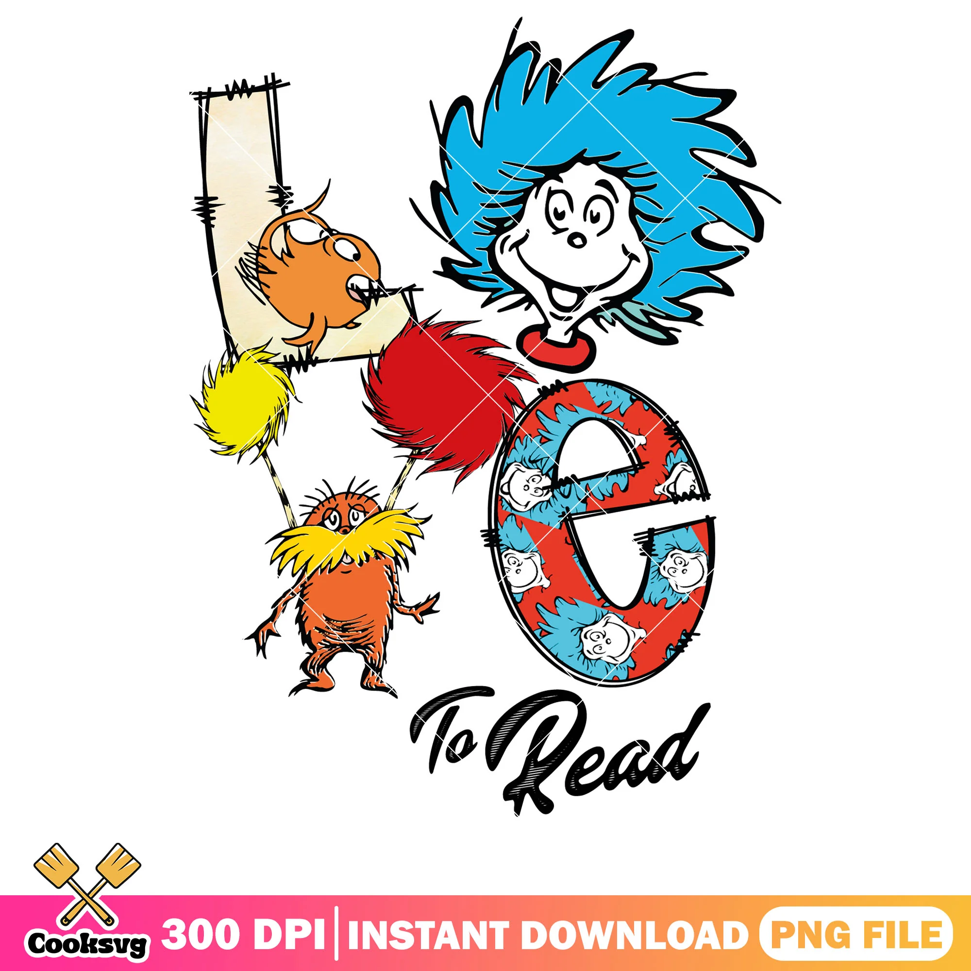 Friends dr seuss love to read png, dr seuss love png, dr seuss read png