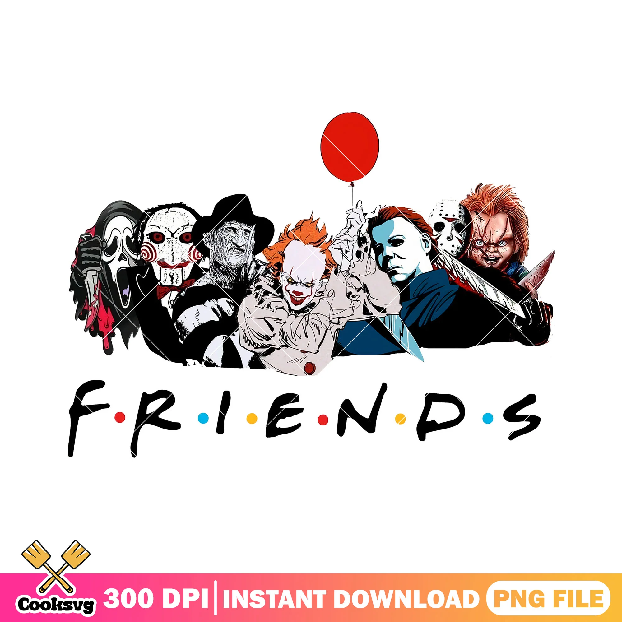 Friends of scary halloween movies png, netflix horror movies png