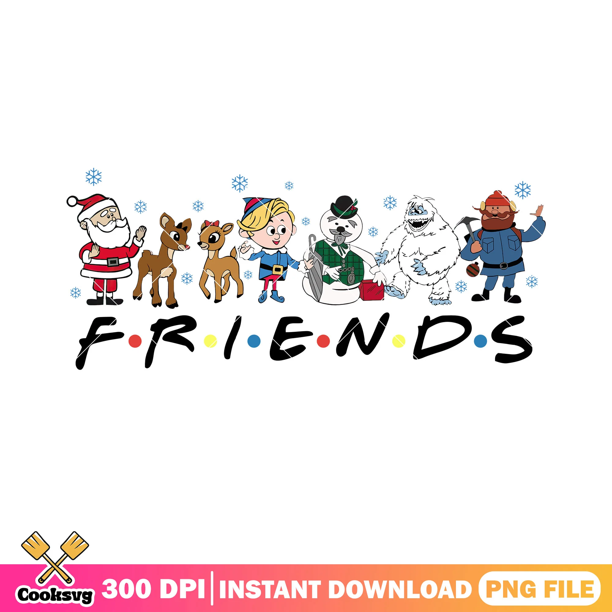 Friends rudolph red nose reindeer png, bumble png, santa claus png
