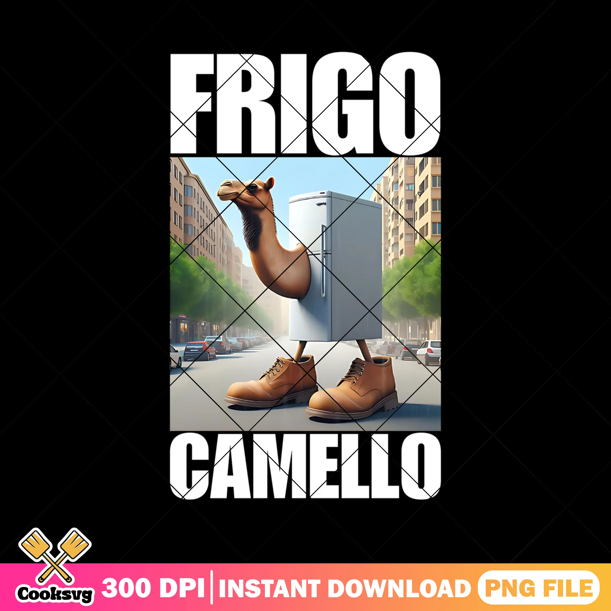Frigo Camello Meme brainrot png, italian brainrot png, funny italian png