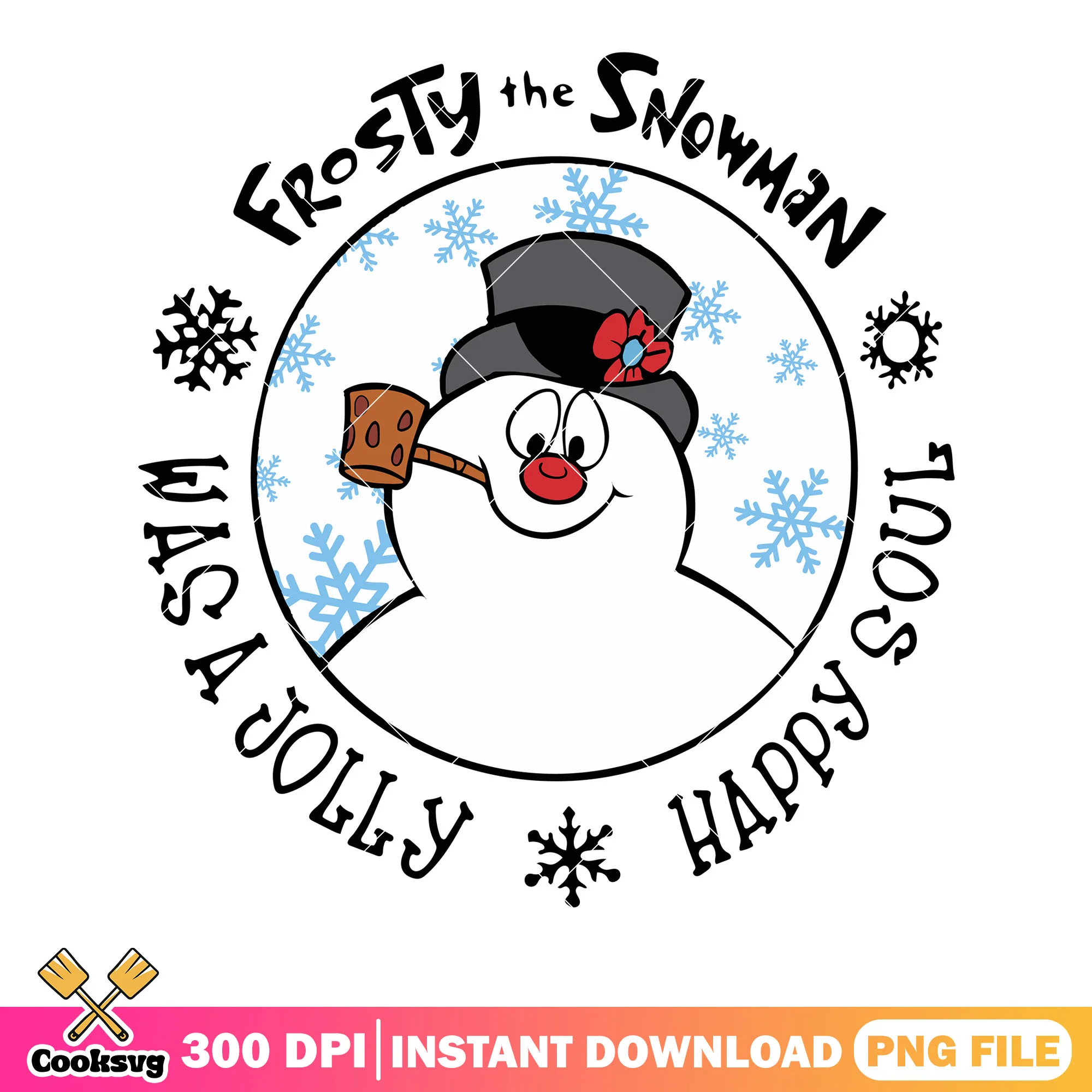 Frosty the snowman jolly png, frosty christmas bar png, decor png