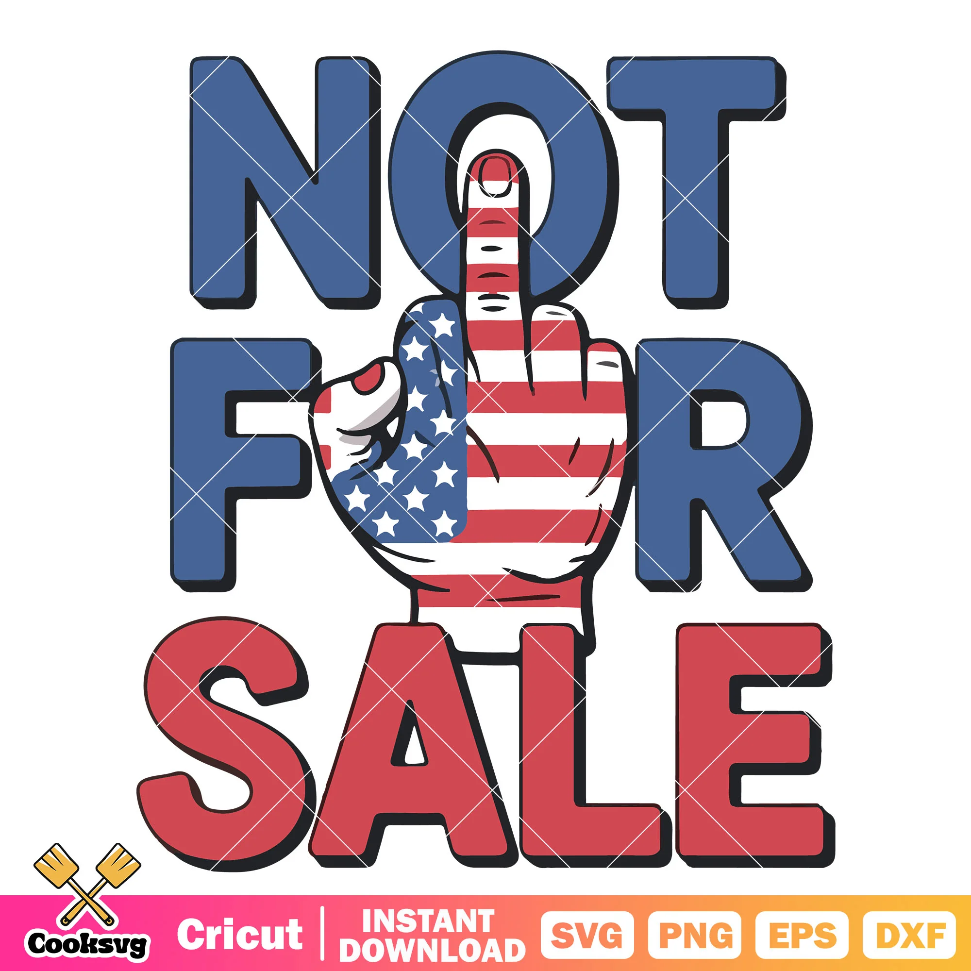 Fuck hand not for sale svg, not for sale svg, america sale svg