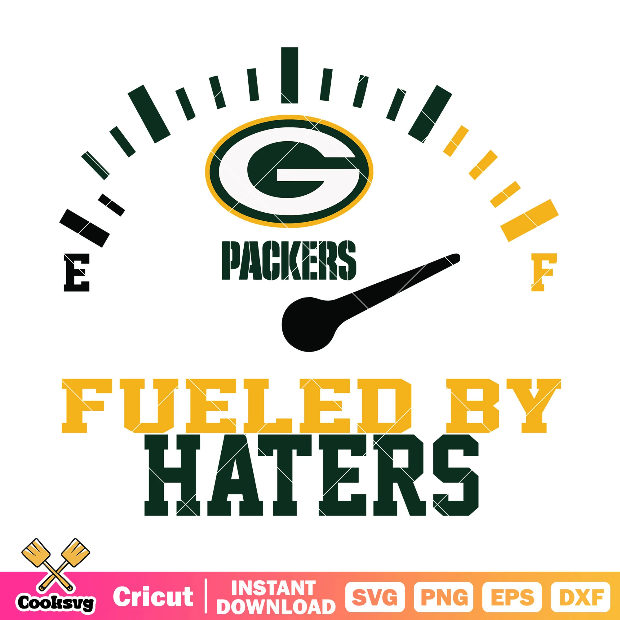 Fueled by haters svg, Green Bay Packers svg, NFL teams svg