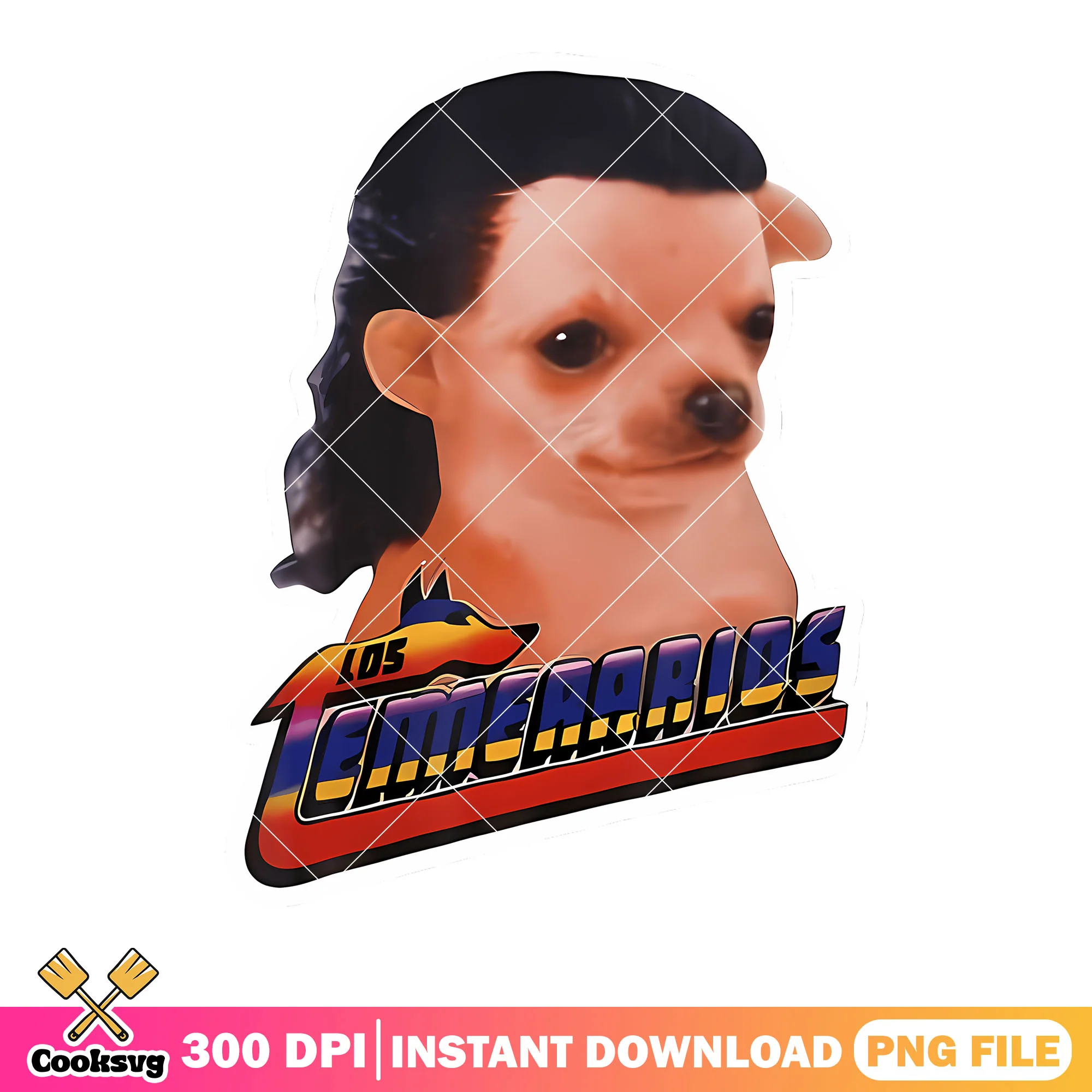 Funny art chihuahua los png, slick back hair png, funny memes png