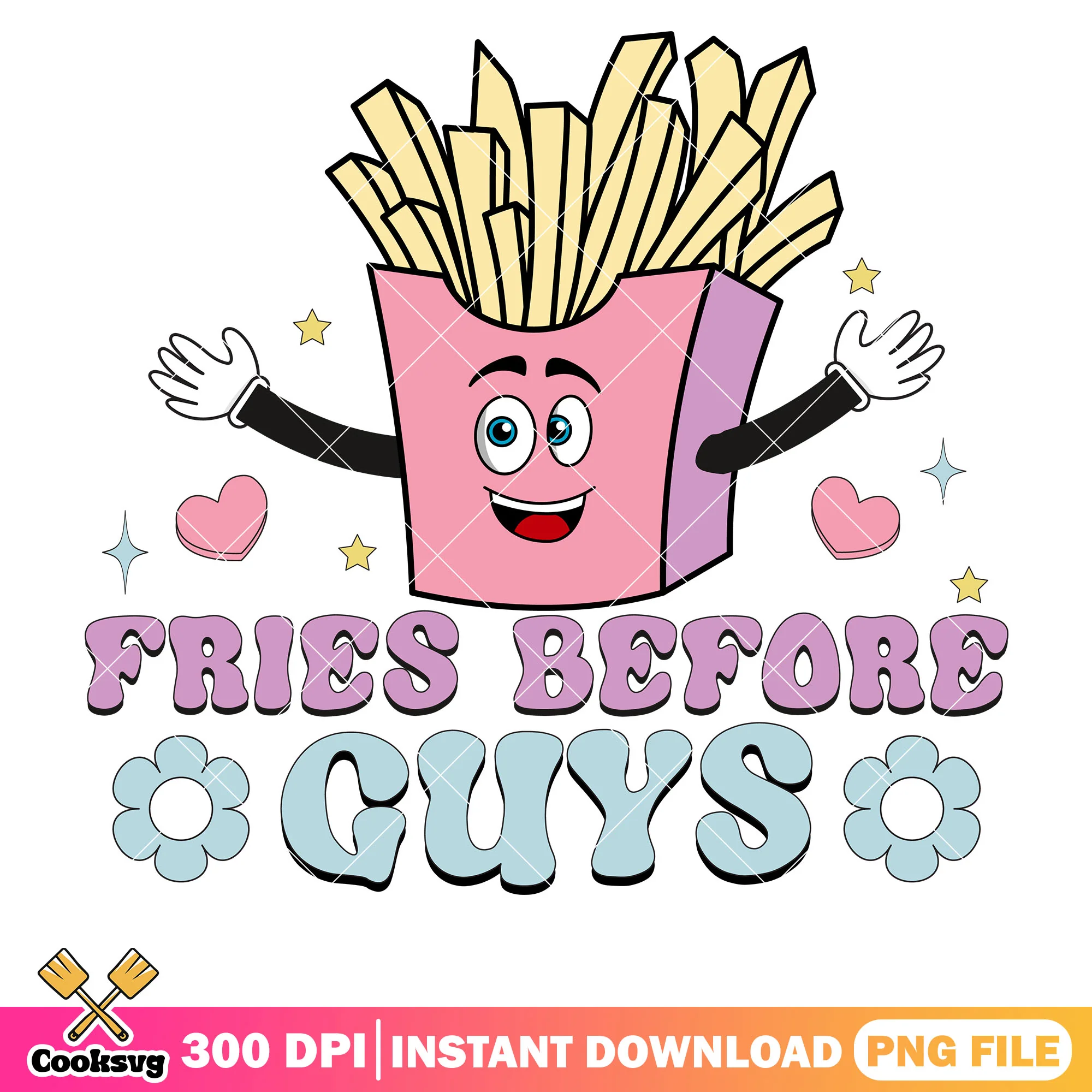 Funny fries before guys valentine png, love valentine png, valentine day png