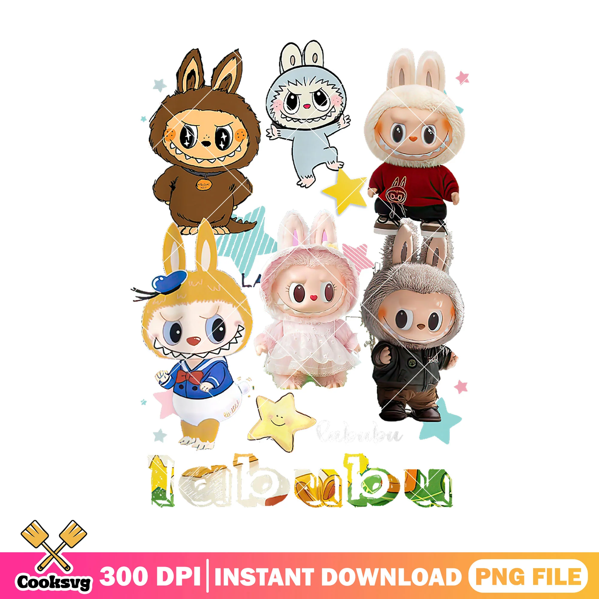 Funny labubu cute monster png, pop mart labubu png, labubu meme png