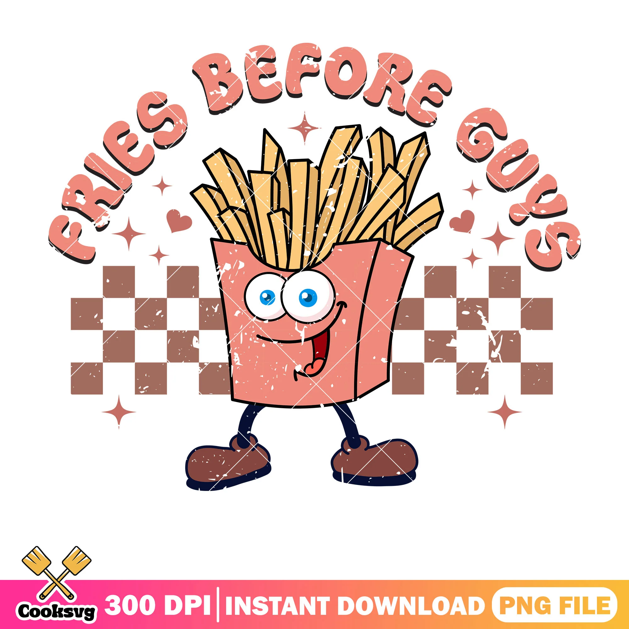 Funny valentine fries before guys png, valentine snacks png