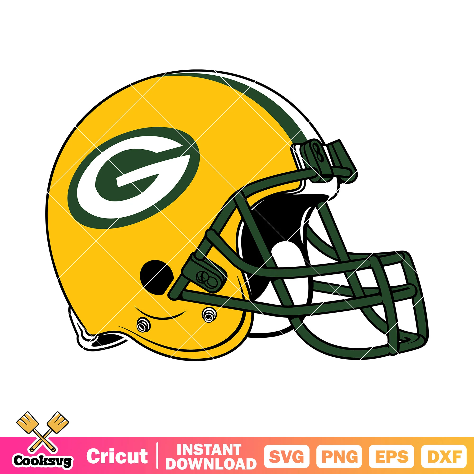 G helmet football svg, nfl football svg, Green Bay Packers svg