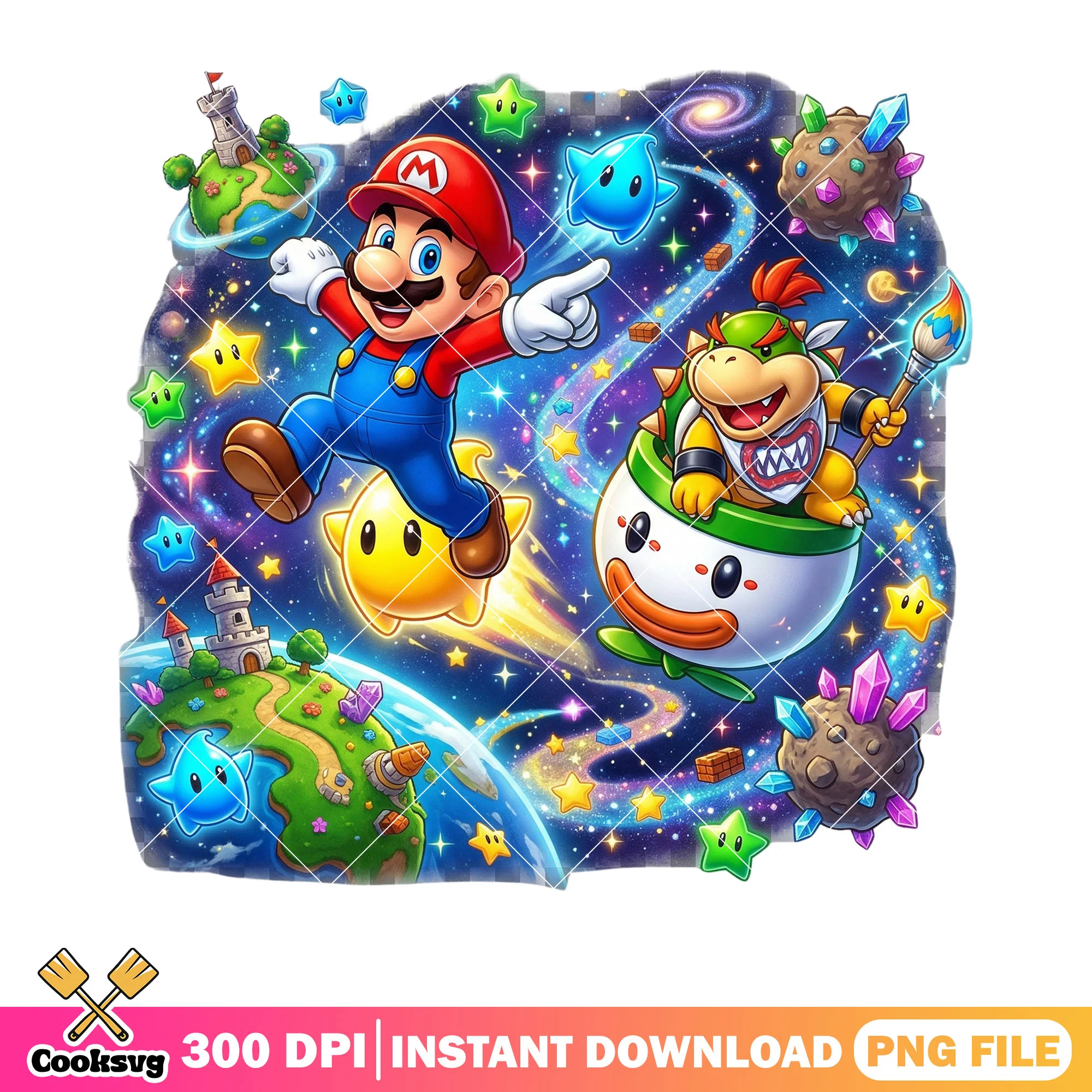 Galaxy chase mario browser png, mario bros png, super mario png