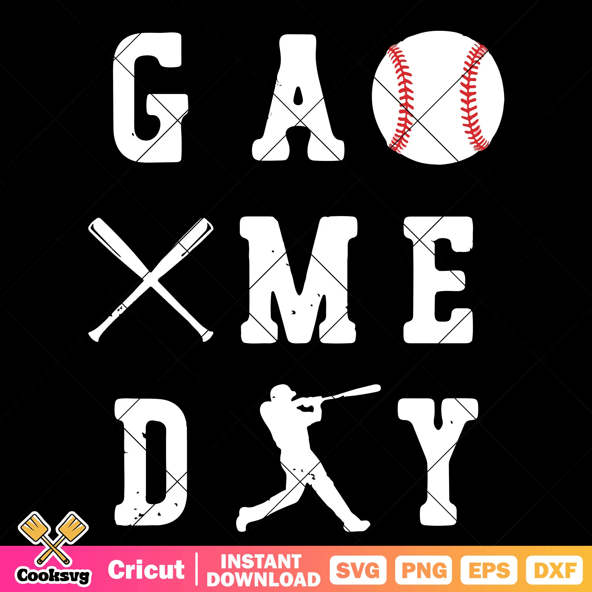 Game day baseball design svg, game day svg, baseball vibes svg