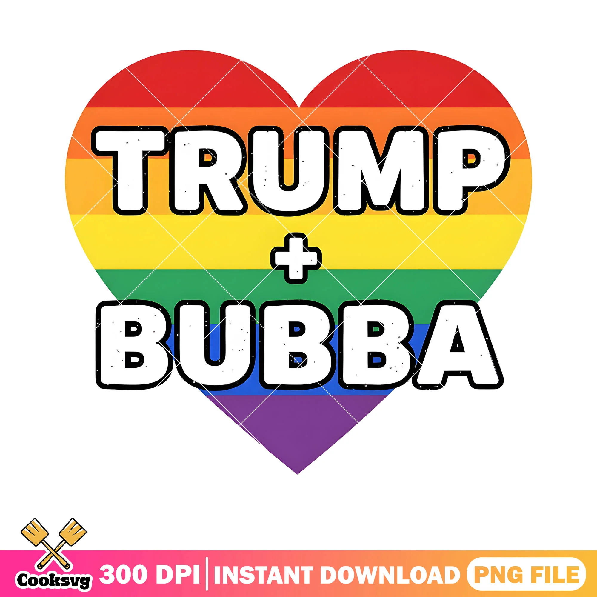 Gays for trump 2024 png, trump bubba png, bubba wallace trump png