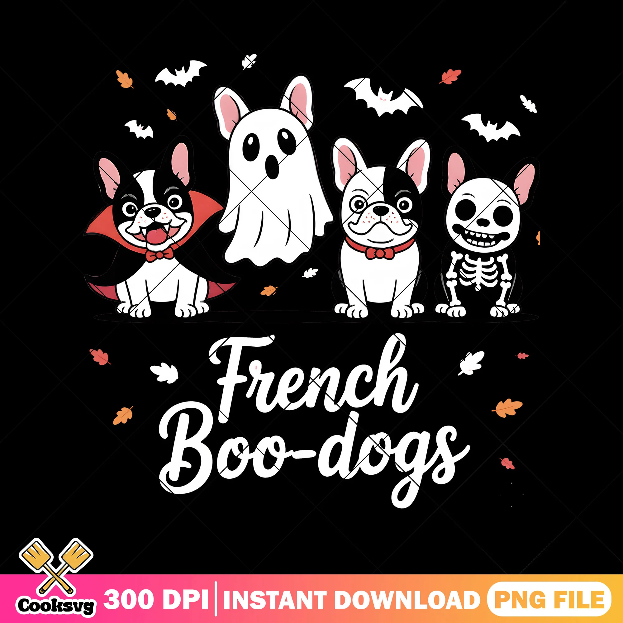 Ghost spirit dogs png, bull dog png, vampire costume png