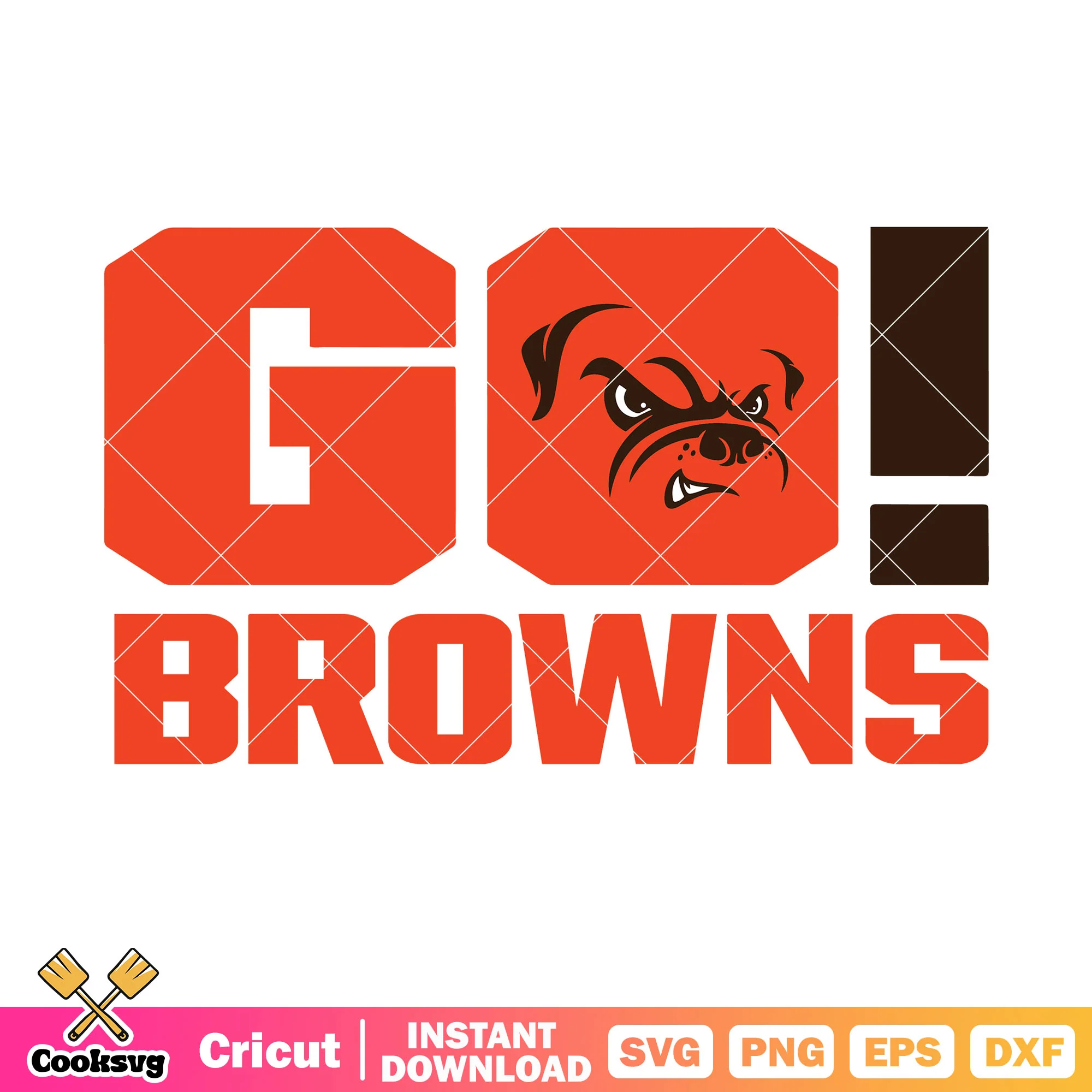 GO bull dog svg, cleveland browns svg, national football leauge svg