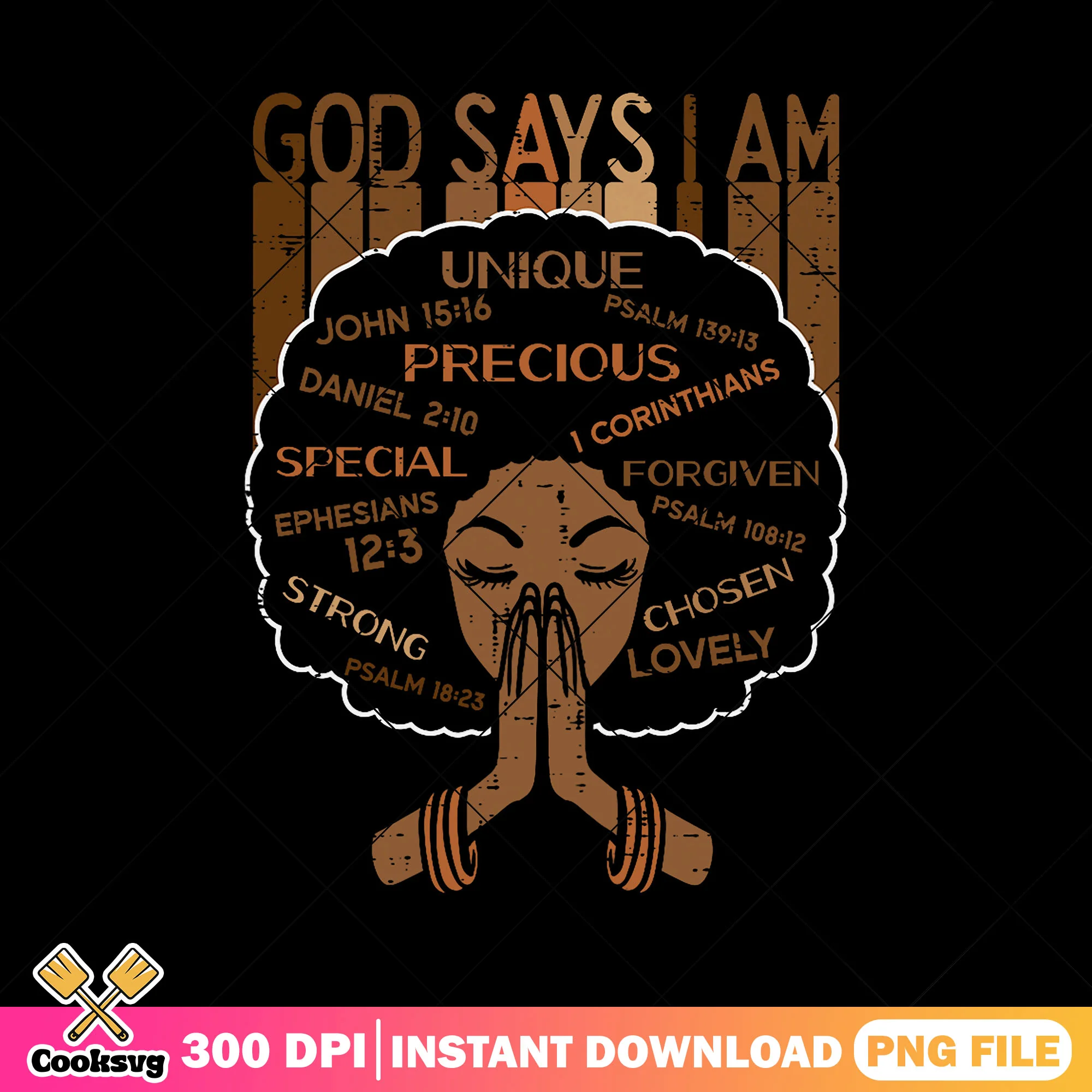 God say i am precious png, god say i am png, psalm 18 23 png