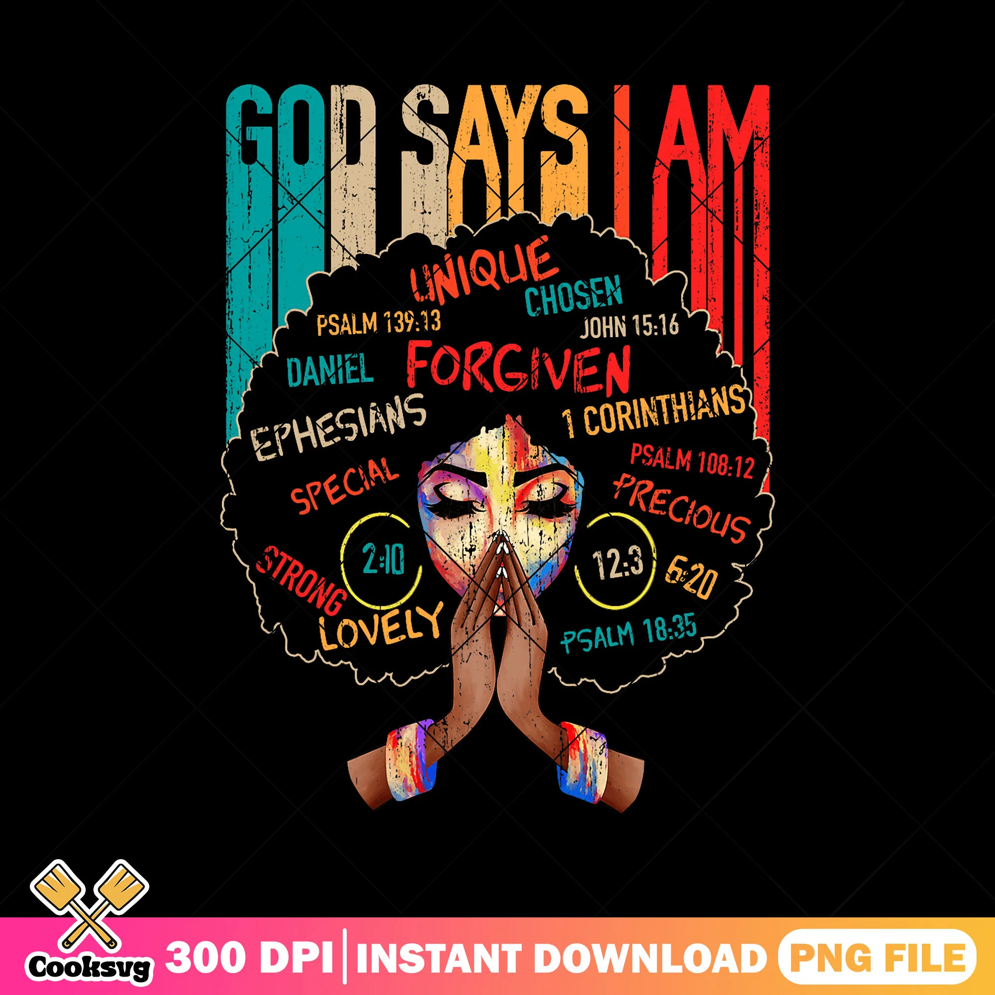 God say i am unique png, god say i am png, chosen by god png