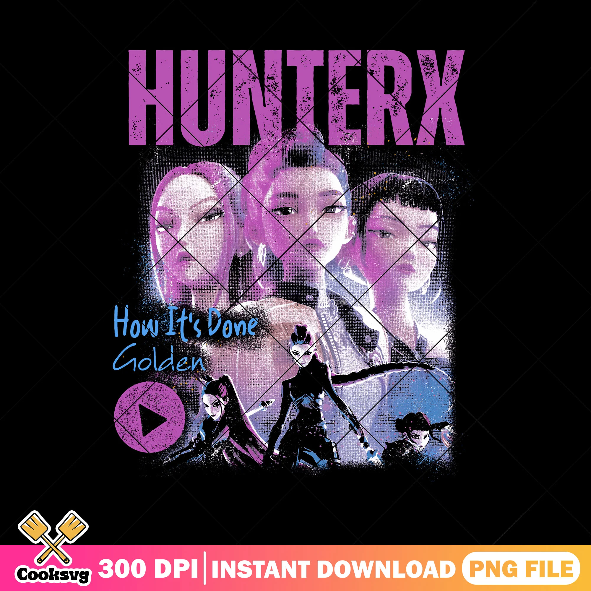 Golden how its done png, huntrix song png, kpop huntrix png