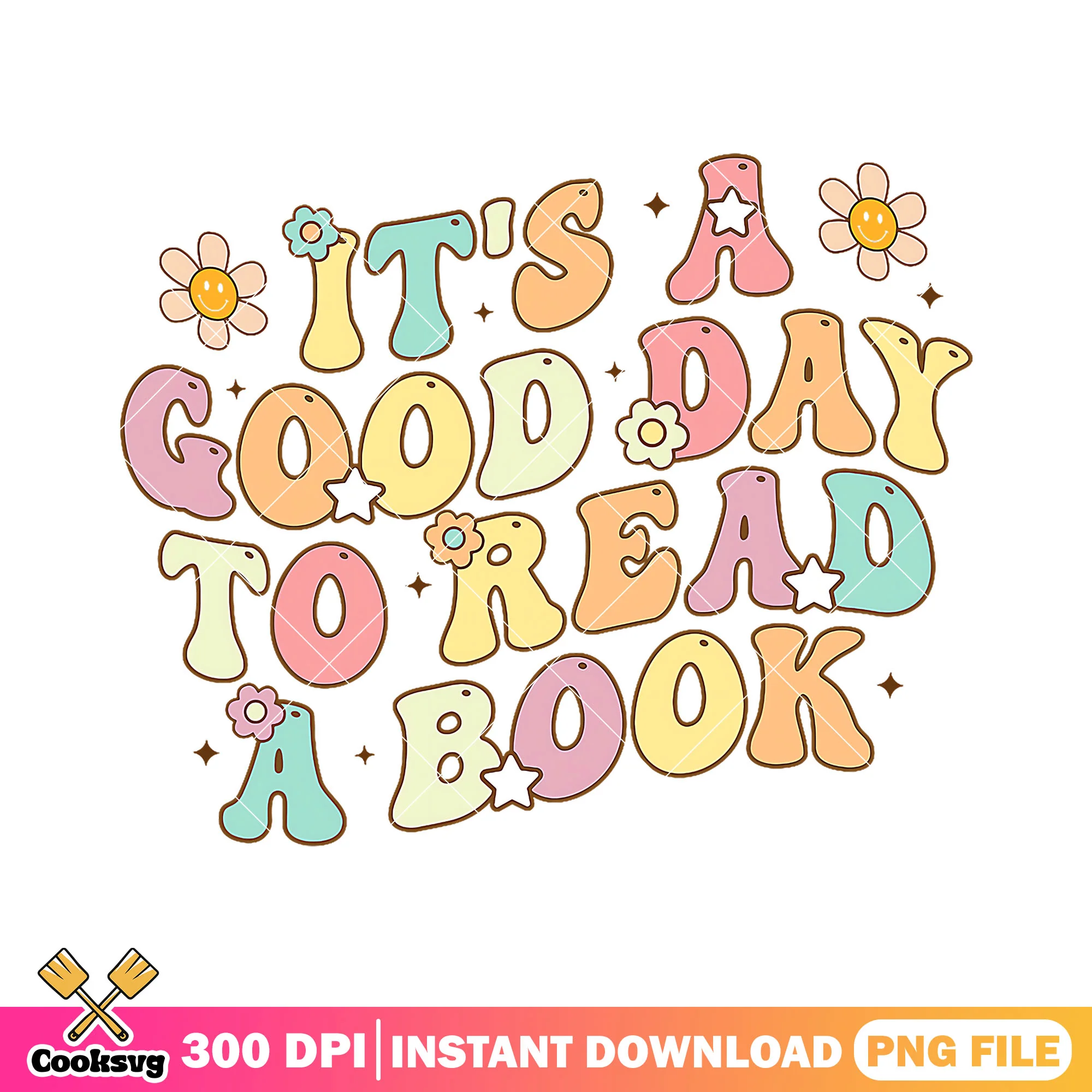 Good day to read book png, font poster png, back to school image png
