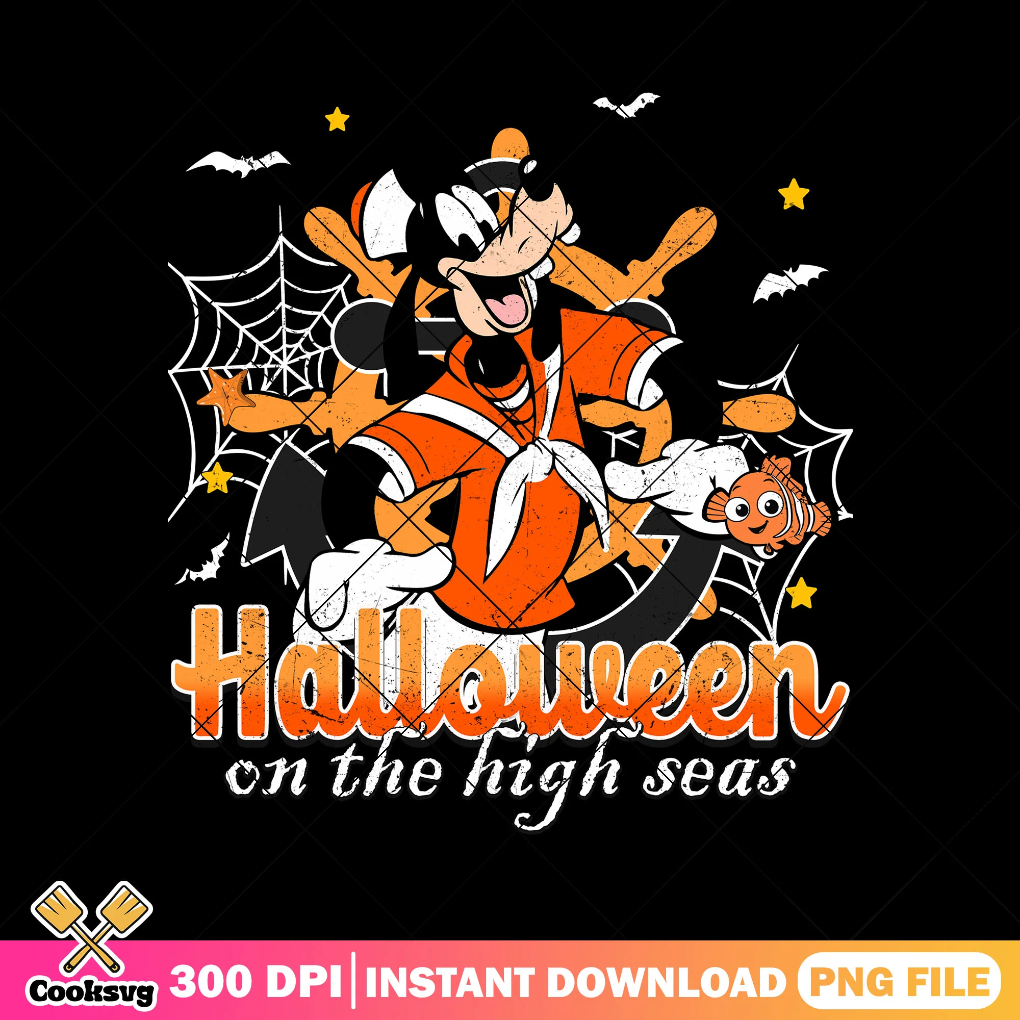 Goofy cruise png, mickey mouse png, halloween on the high seas png