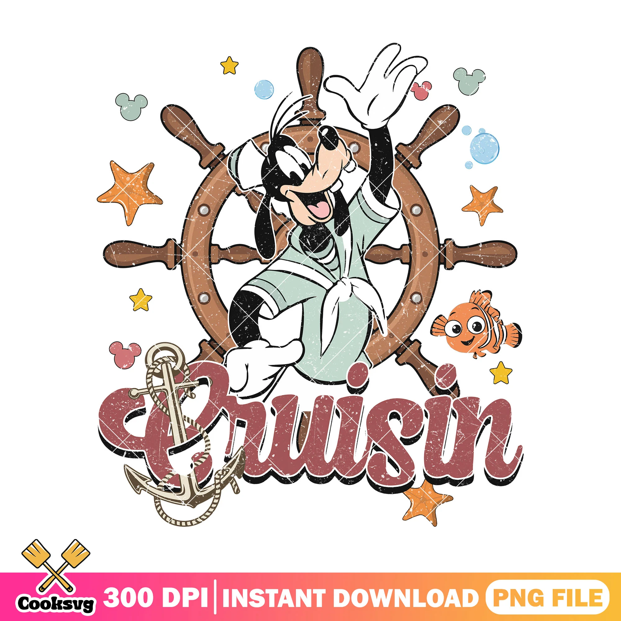 Goofy cruisin png, disney cruise png, goofy dog png