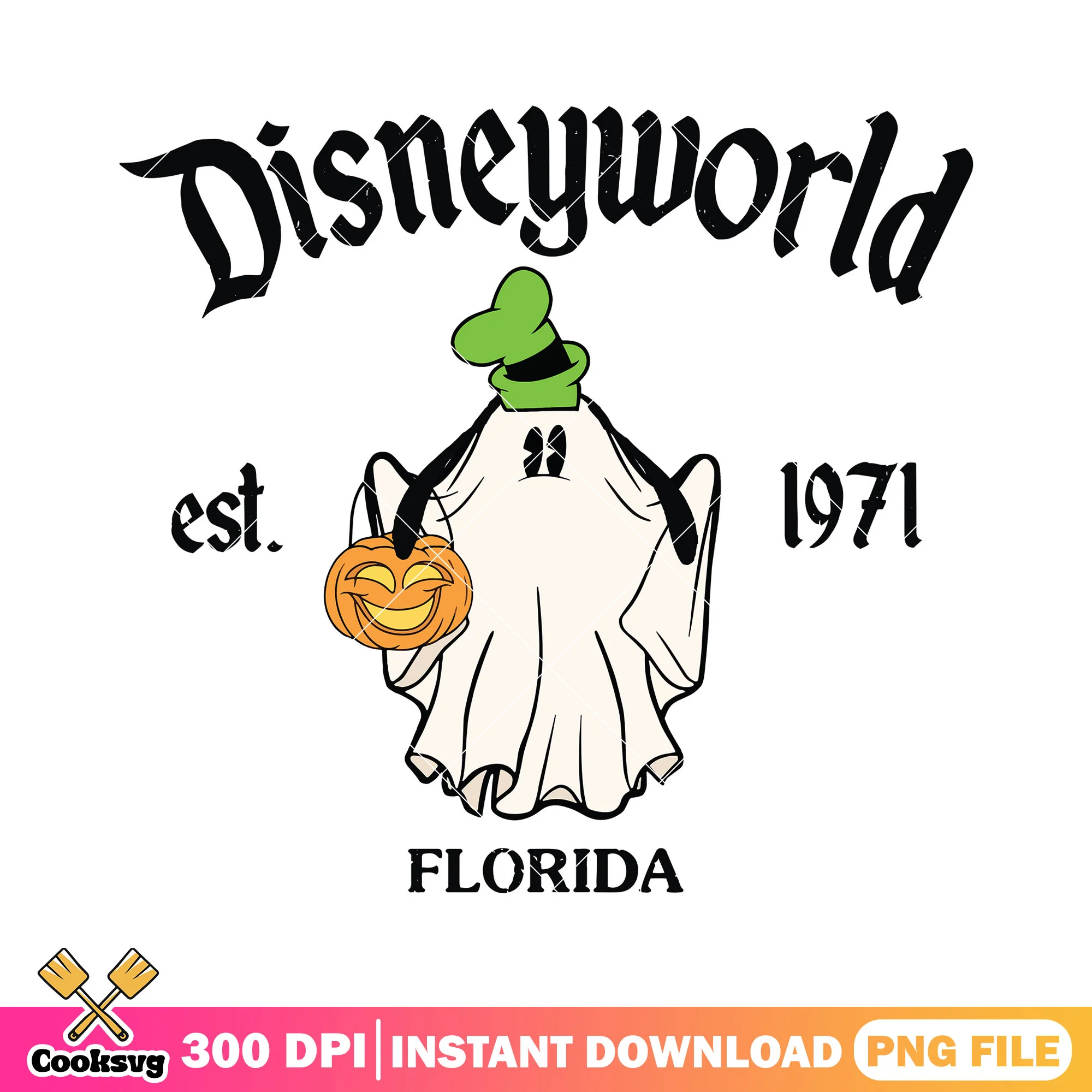 Goofy halloween florida png, disney plus png, spirit halloween png