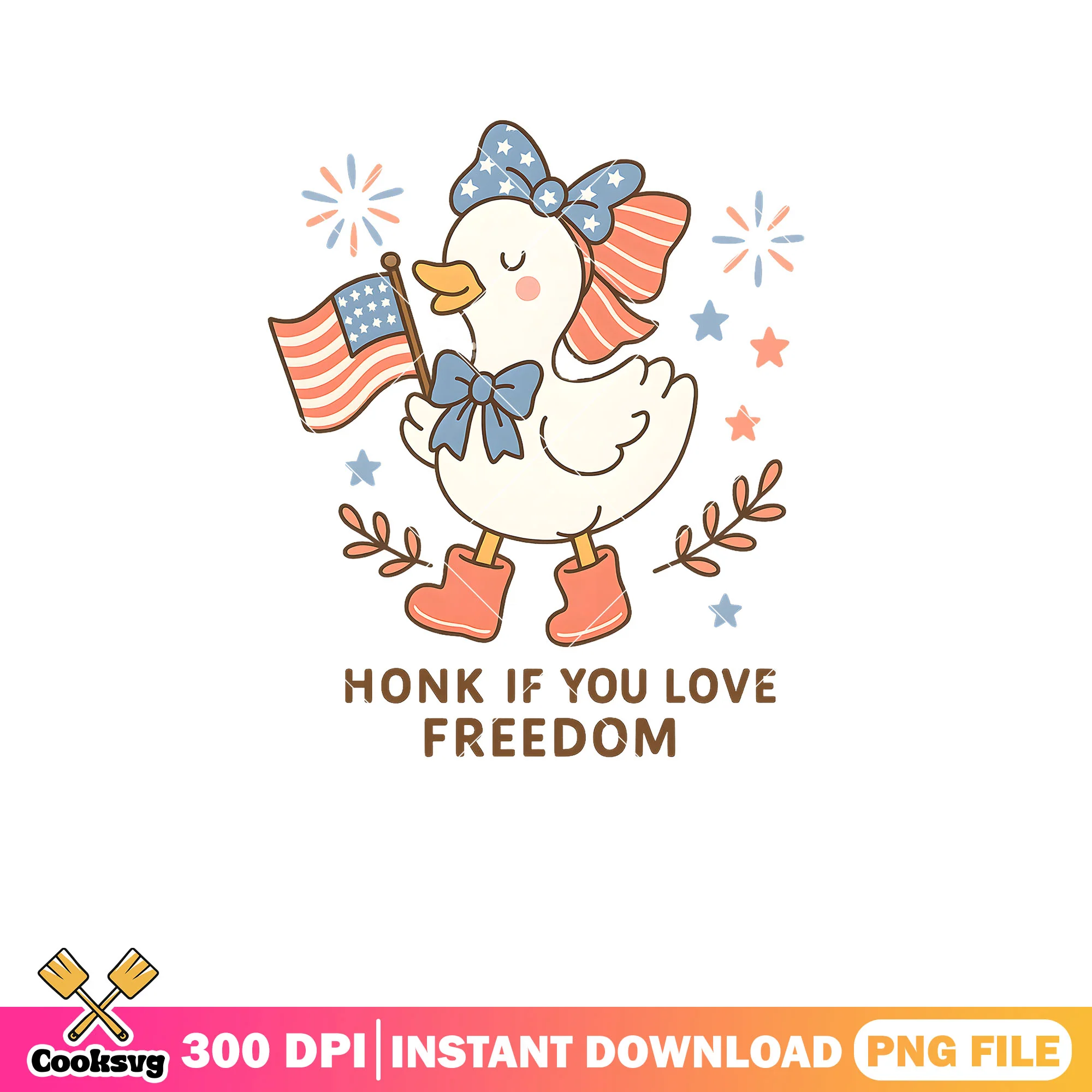 Goose honk if you love freedom png, silly goose png, america freedom png