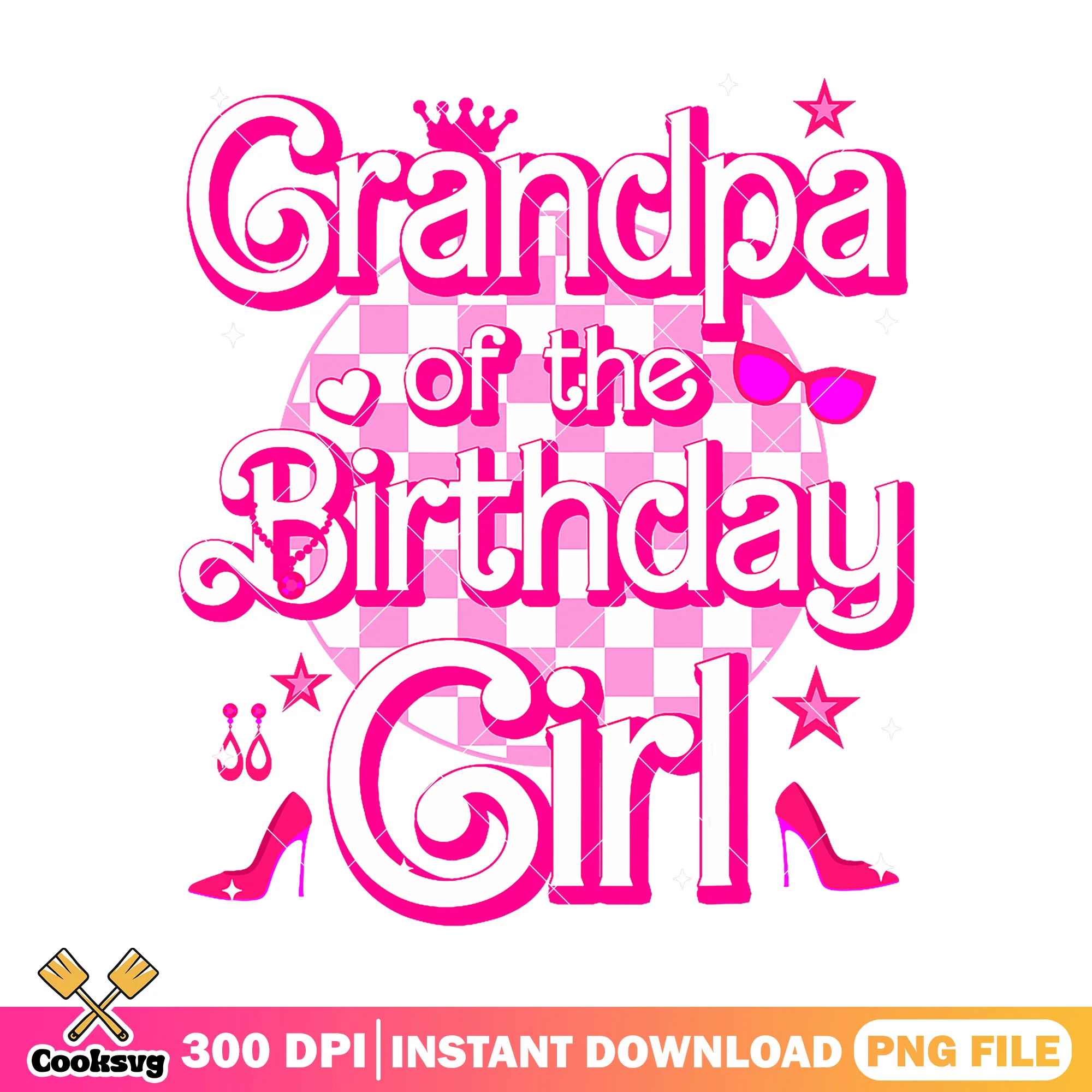Grandpa of the birthday girl png, birthday girl png, father day png