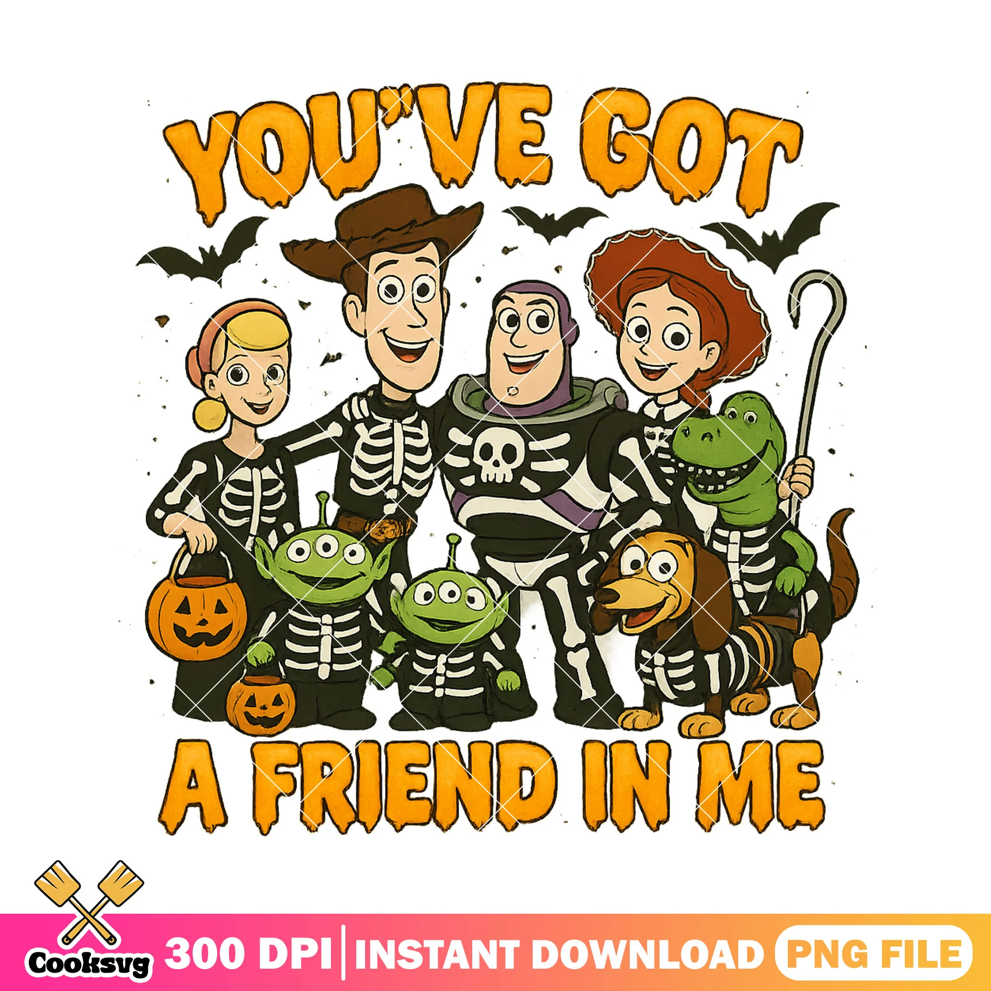 Green aliens with pumpkin png, disney cartoon png, halloween picture png