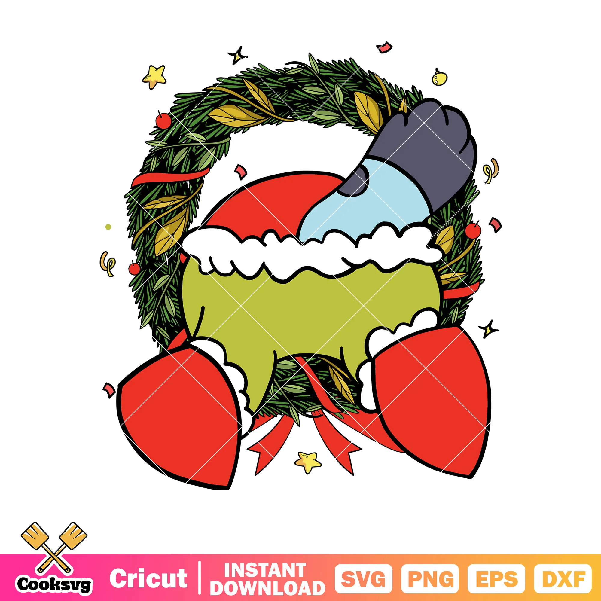 Grinch bluey tis the season christmas svg, last christmas svg, bluey dog svg