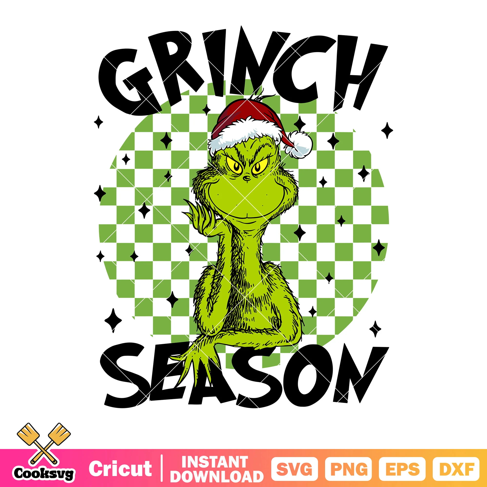 Grinch caro vibe svg, starry night svg, santa claus hat svg