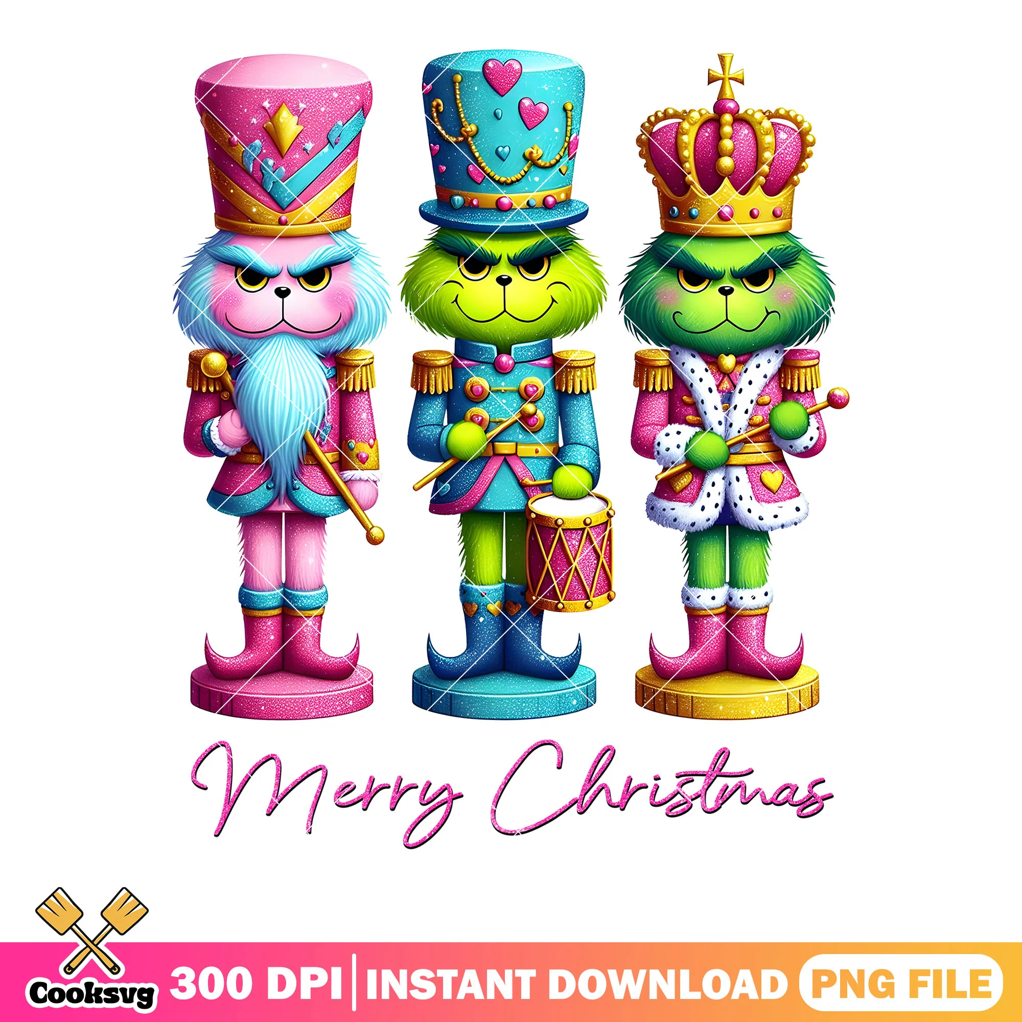Grinch nutcracker rested face png, merry christmas png, the grinch png