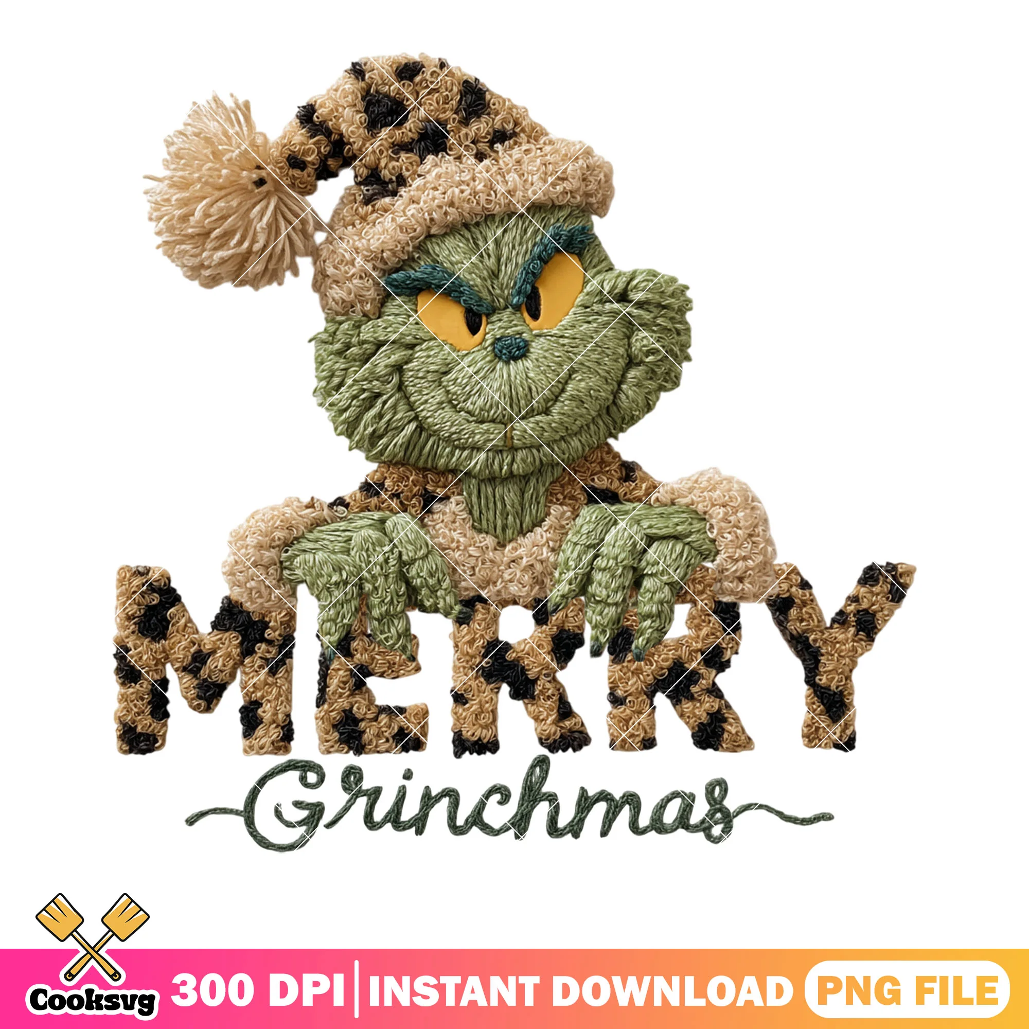 Grinchy xmas png, santa hat png, how the grinch stole christmas png