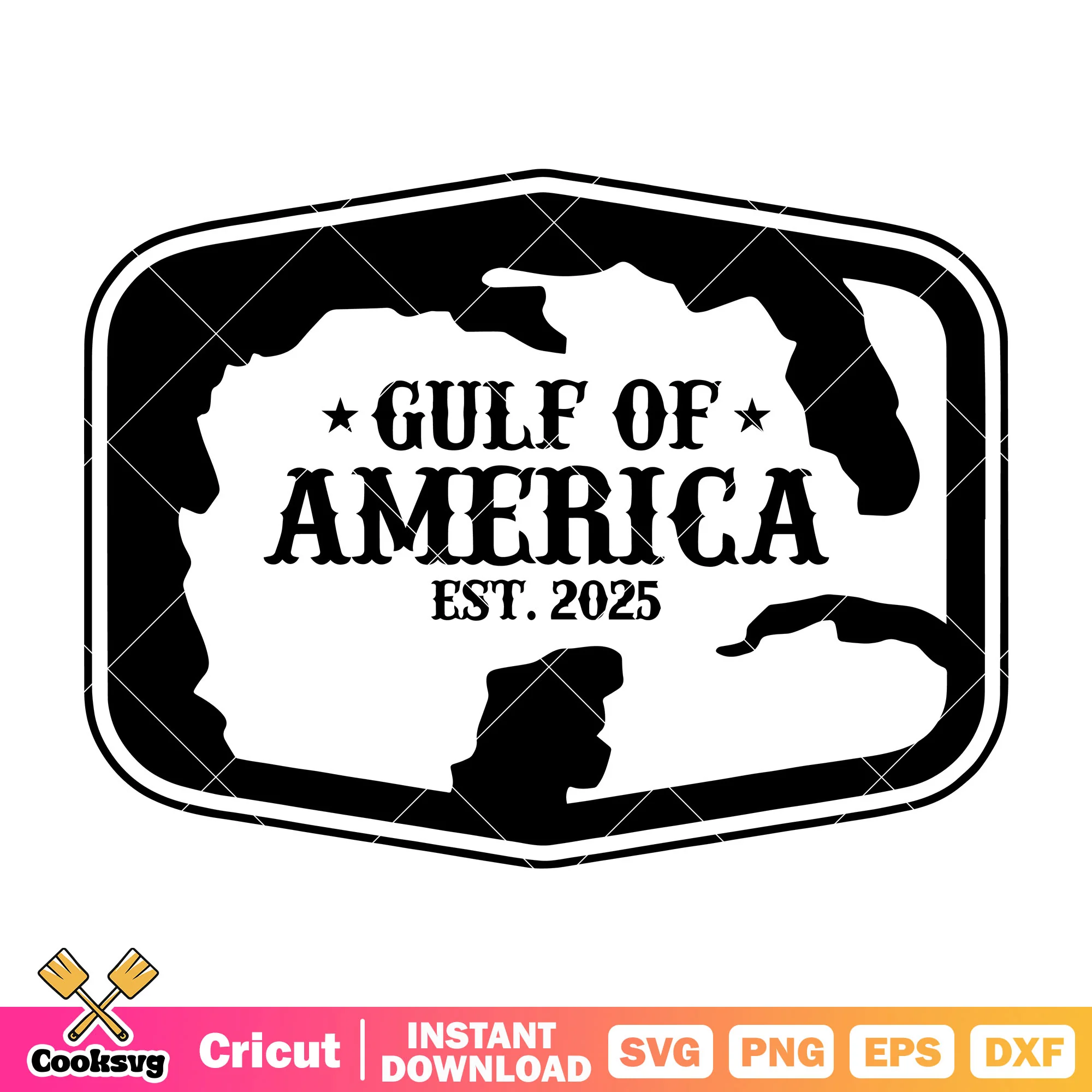 Gulf of america est 2025 svg, gulf of america svg, gulf america svg