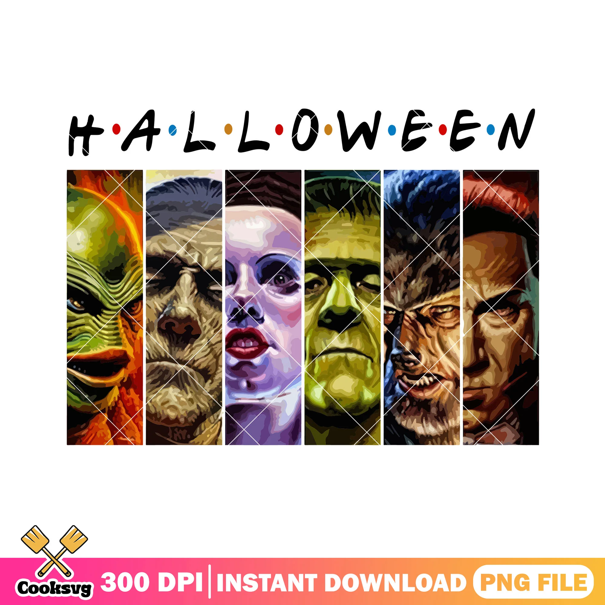 Halloween horror face design png, halloween horror nights png