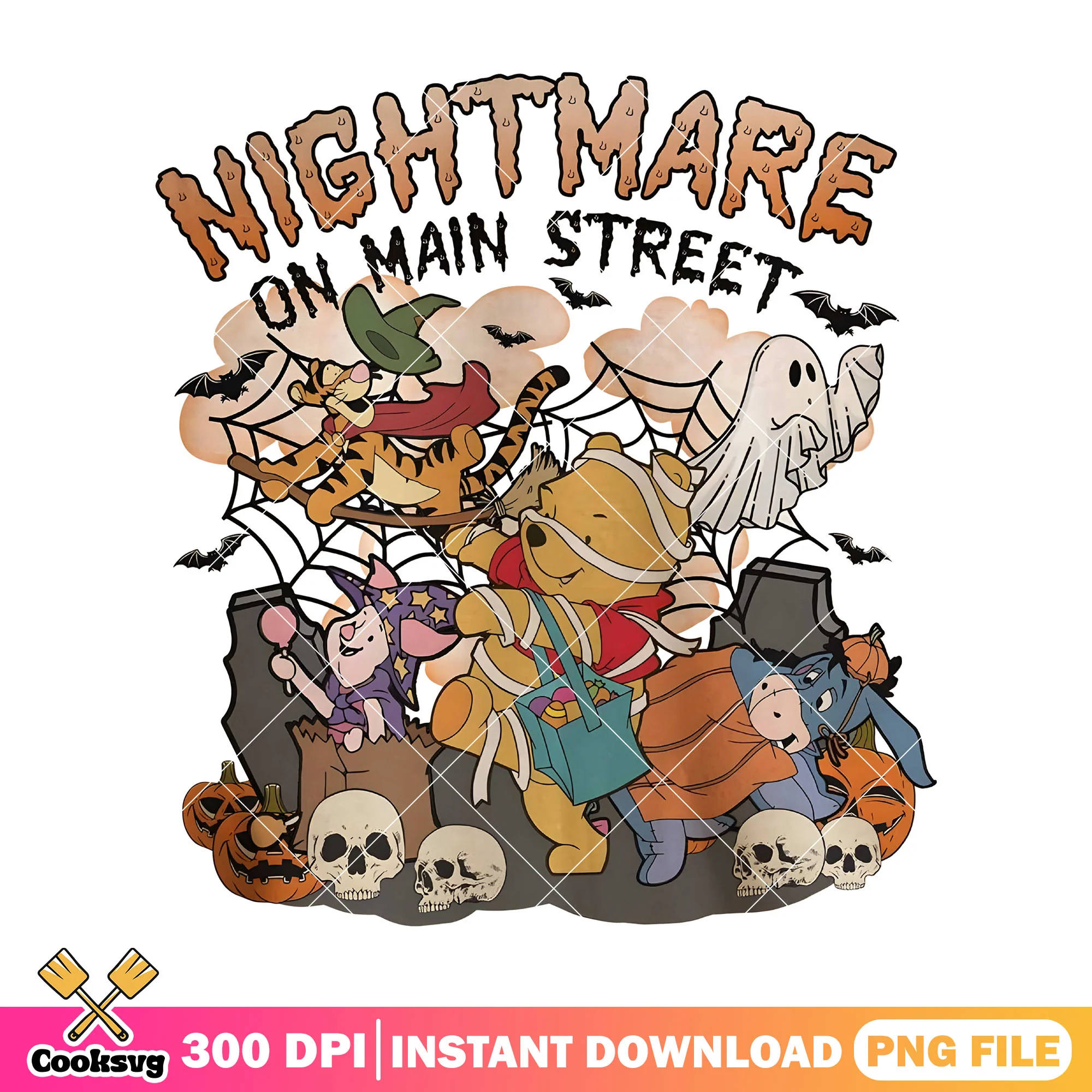 Halloween the pooh png, halloween costume png, disney pooh png