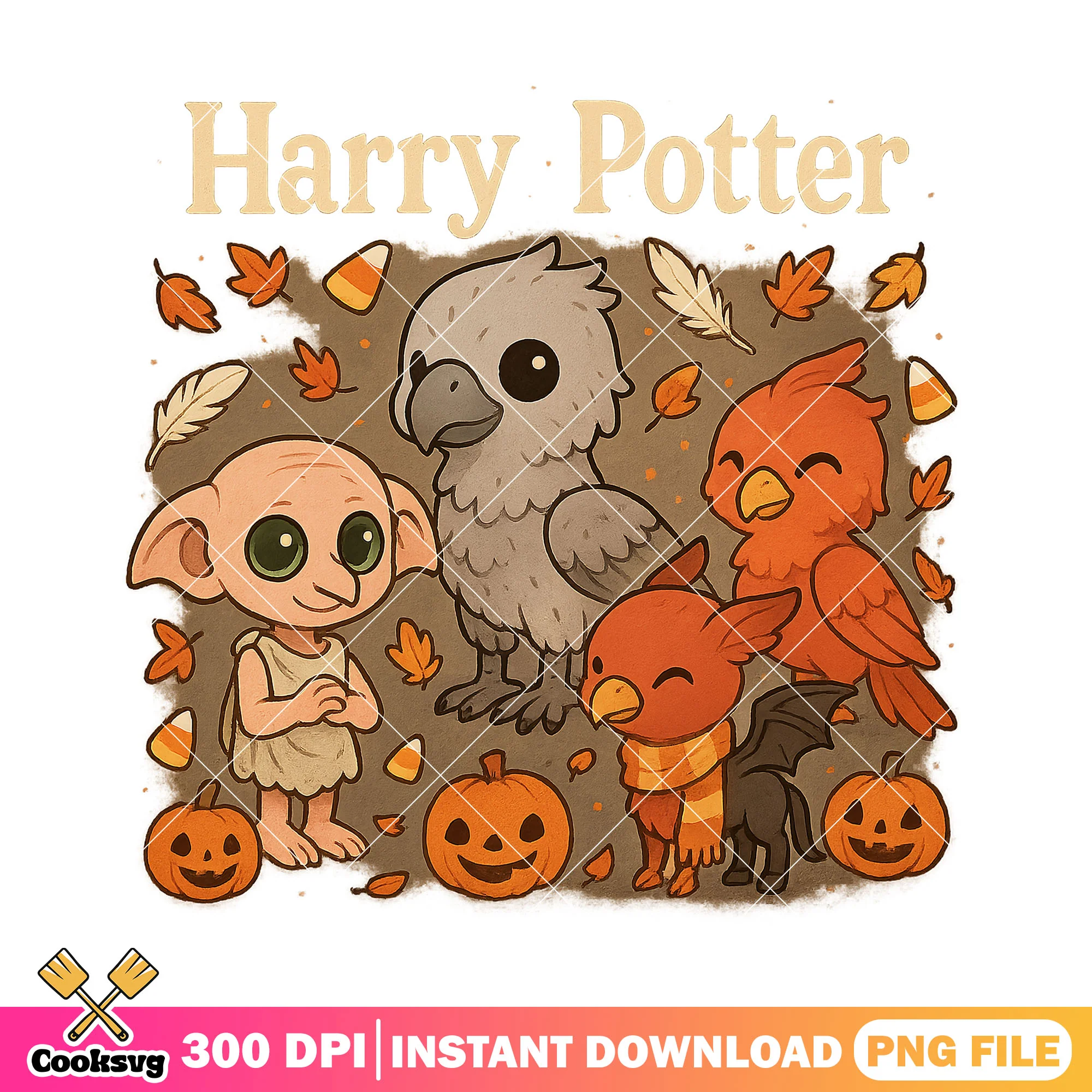 Halloween with mascot png, mascot harry potter png, cute mascot png