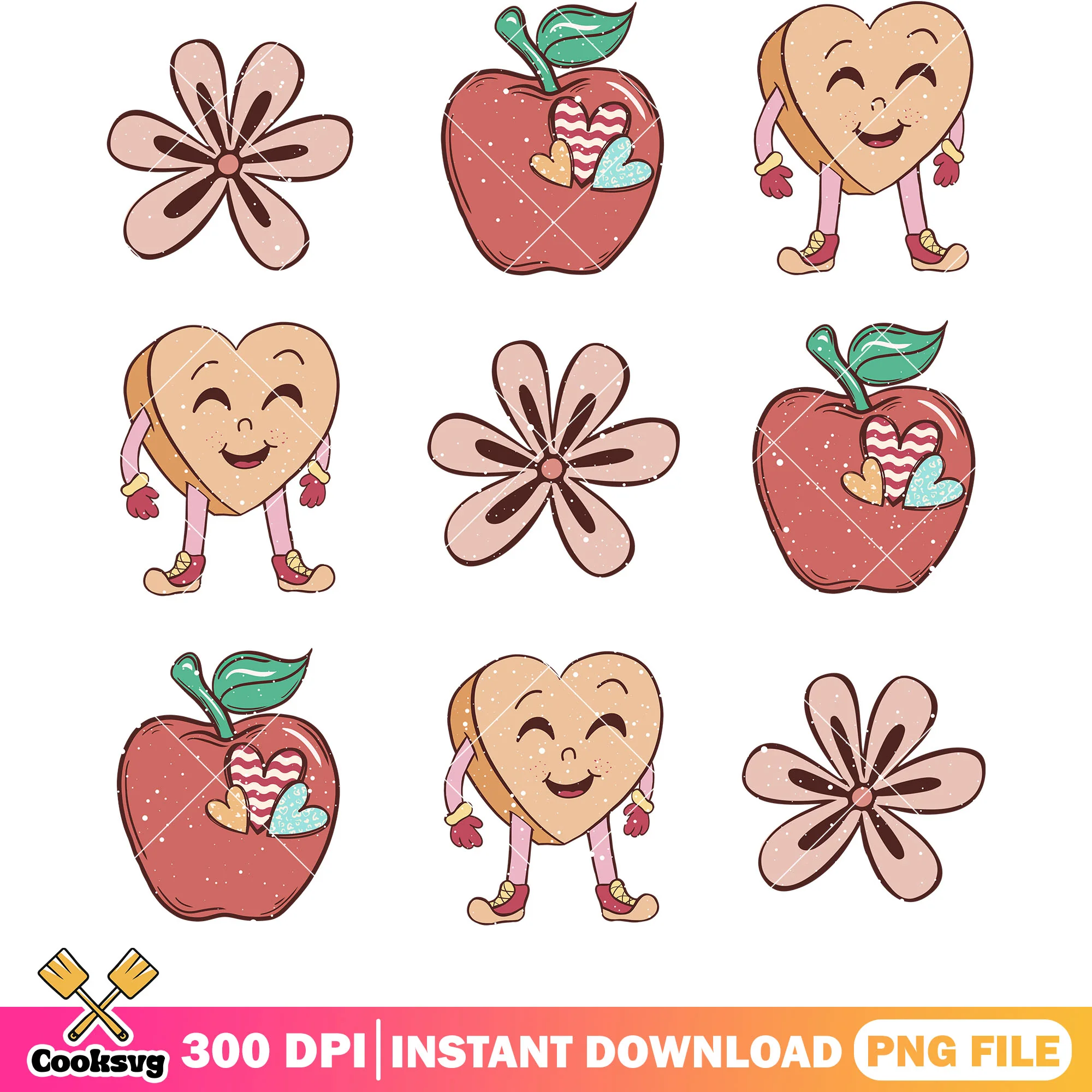 Happy apple valentine day png, happy valentine day png, valentine png