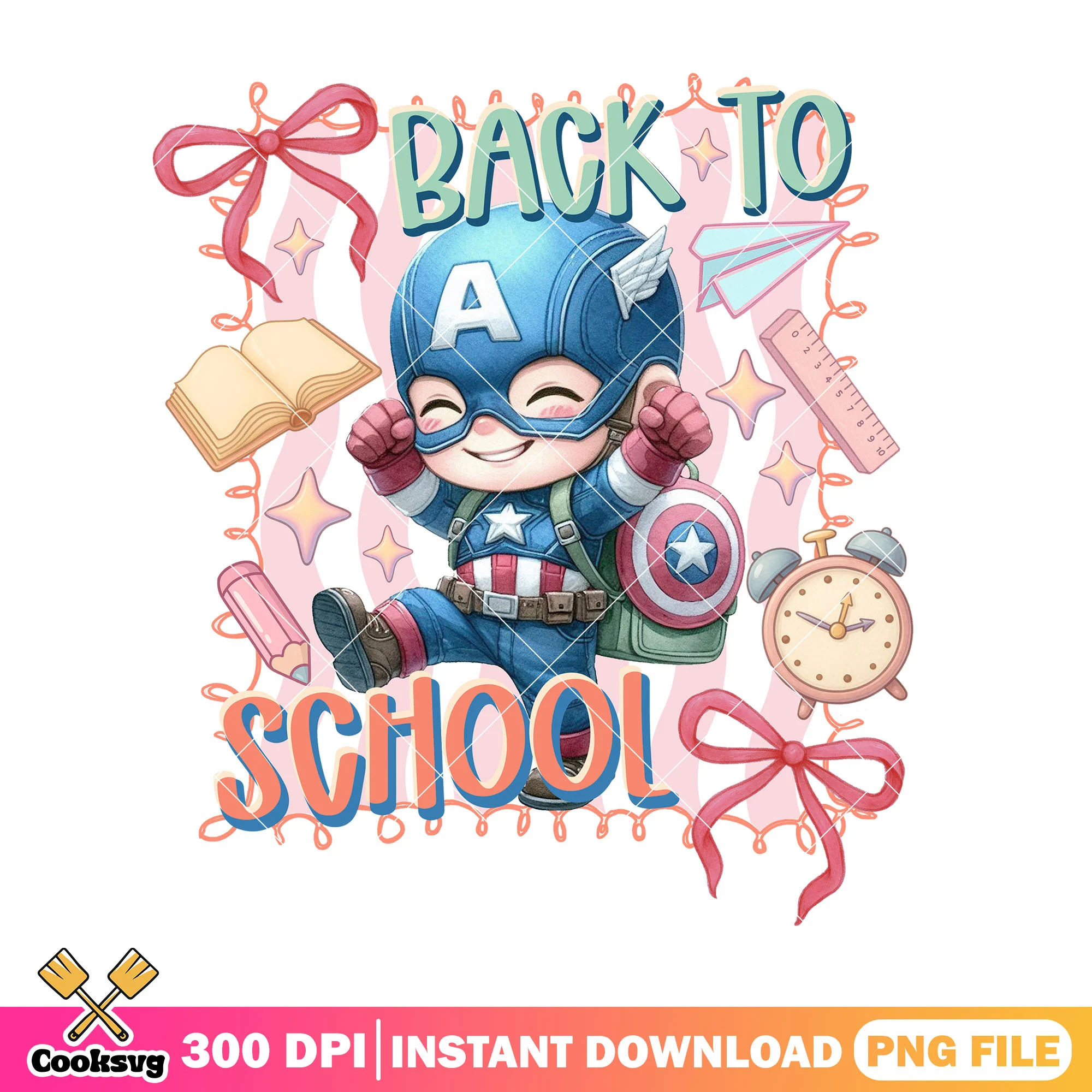 Happy captain america png, marvel image png, back to school idea png