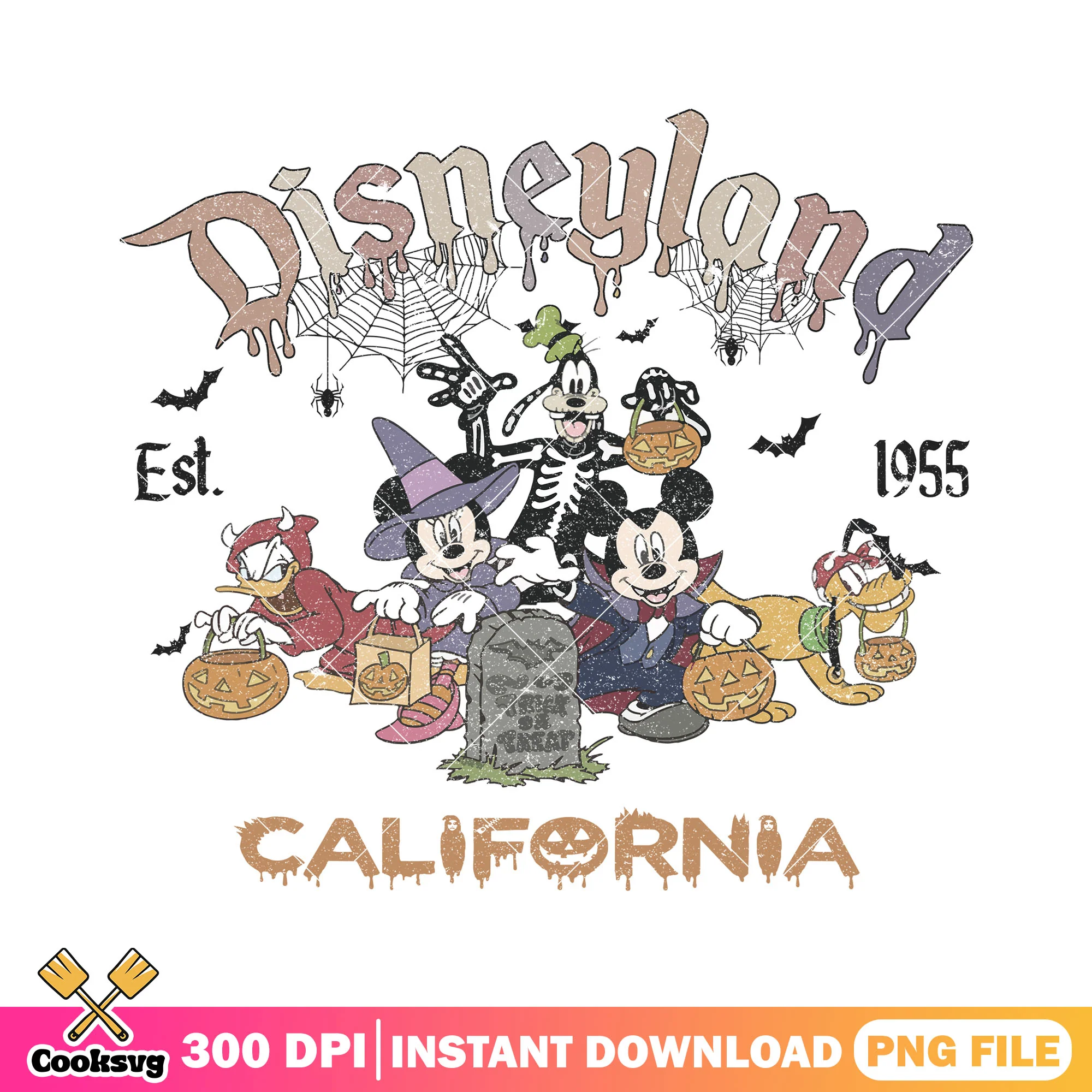 Happy halloween california png, disney land png, halloween candy png