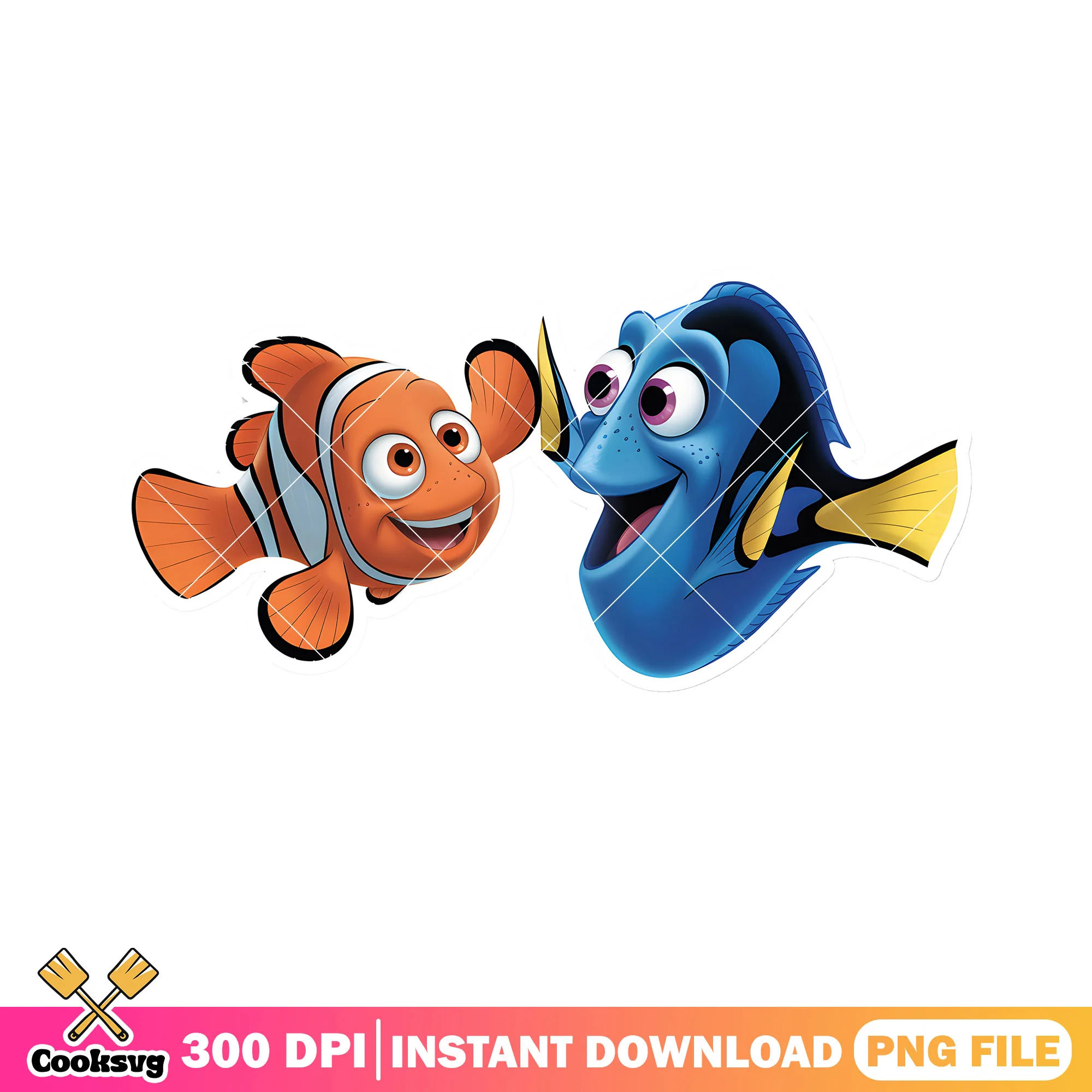 Happy marlin dory sticker png, disney dory png, disney vibes png
