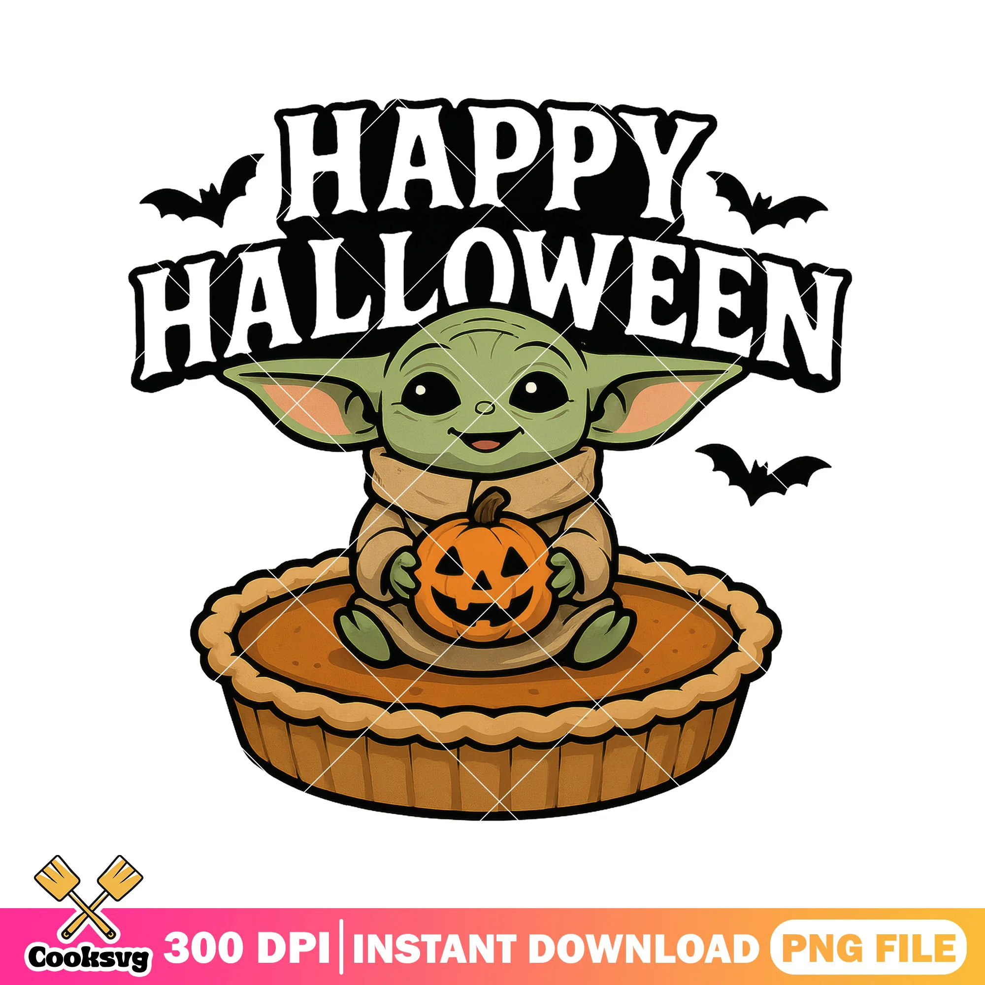 Happy yoda halloween day png, yoda species png, spirit halloween png