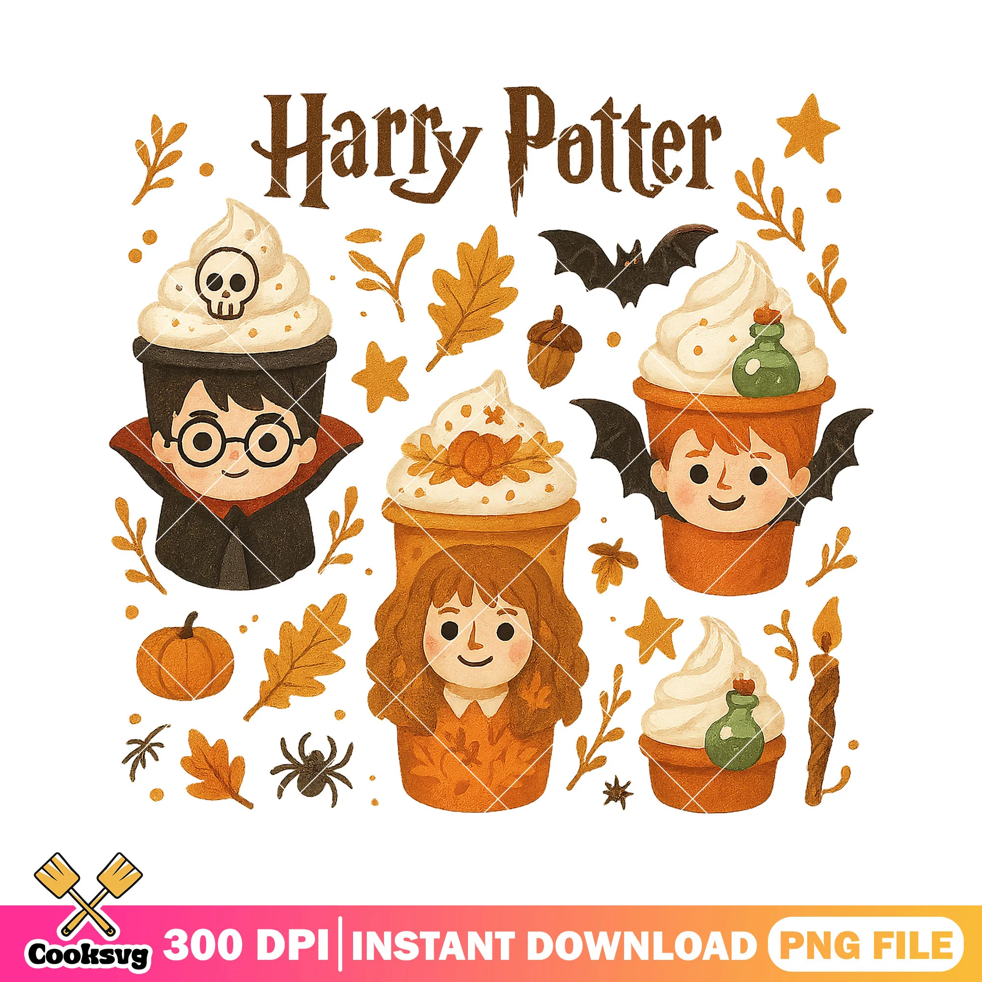 Harry pumpkin cream png, harry potter movie png, horror movie png