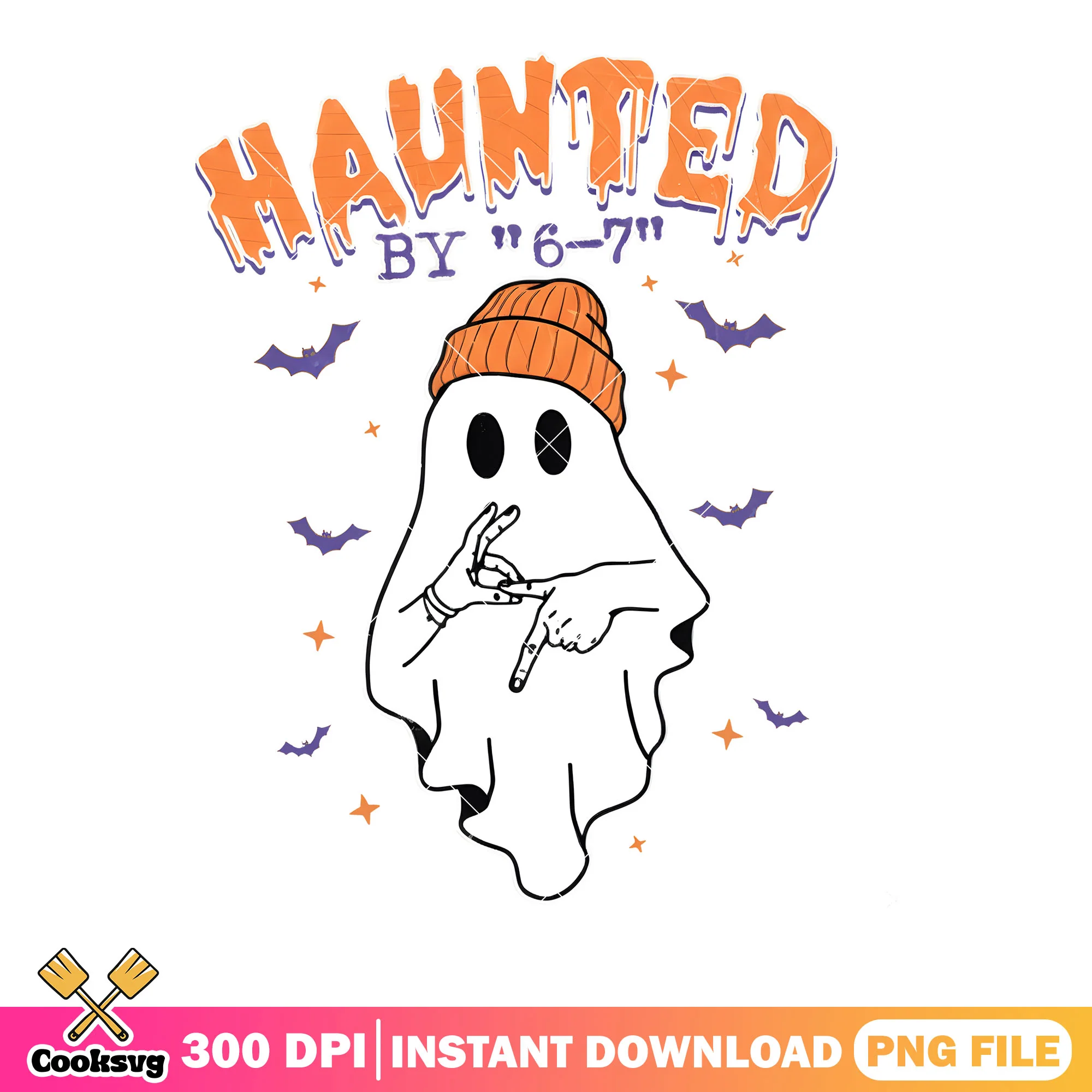 Haunted by ghost 67 png, ghost halloween png, haunted ghost png