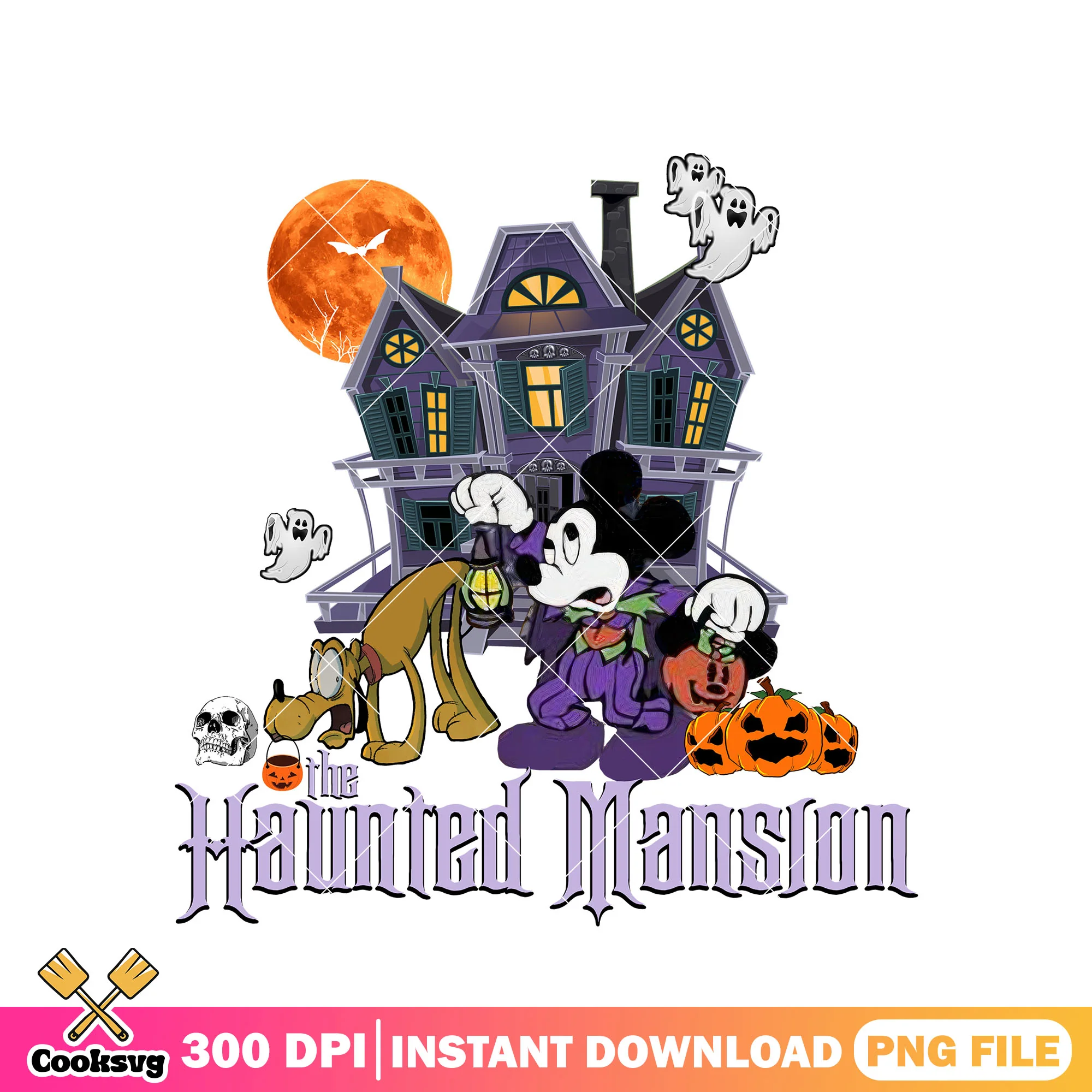 Haunted mansion land png, walt disney png, halloween town png