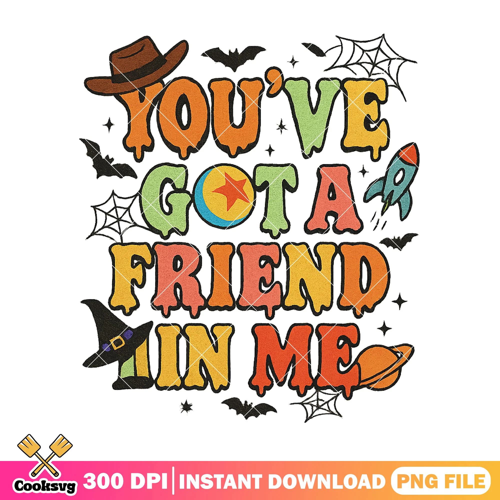 Have got friend png, colors alphabet png, halloween cute png