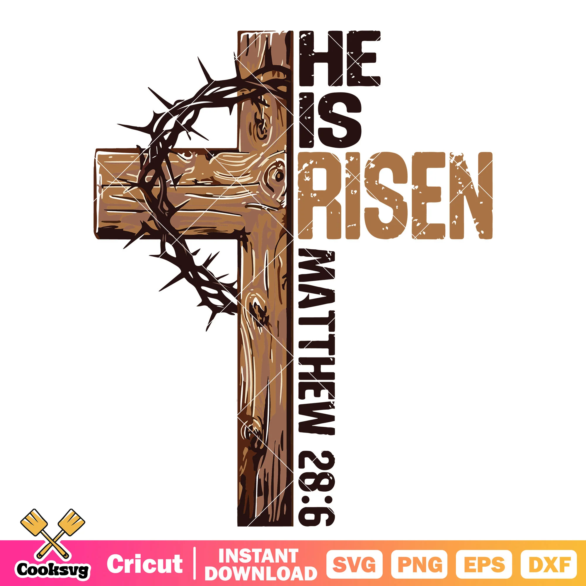 He is risen matthew 28 6 svg, easter risen svg, he is risen easter svg