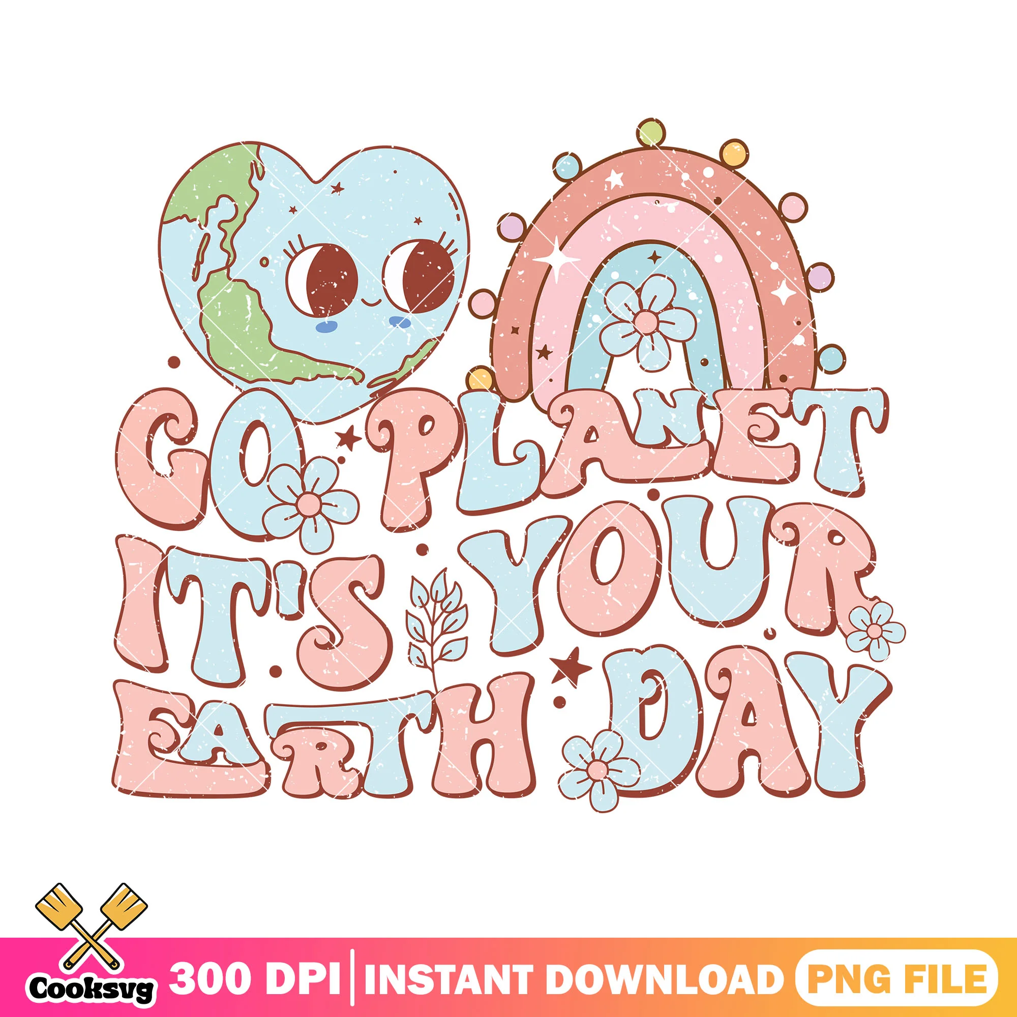 Heart earth go planet it's your earth day png, earth day quotes png